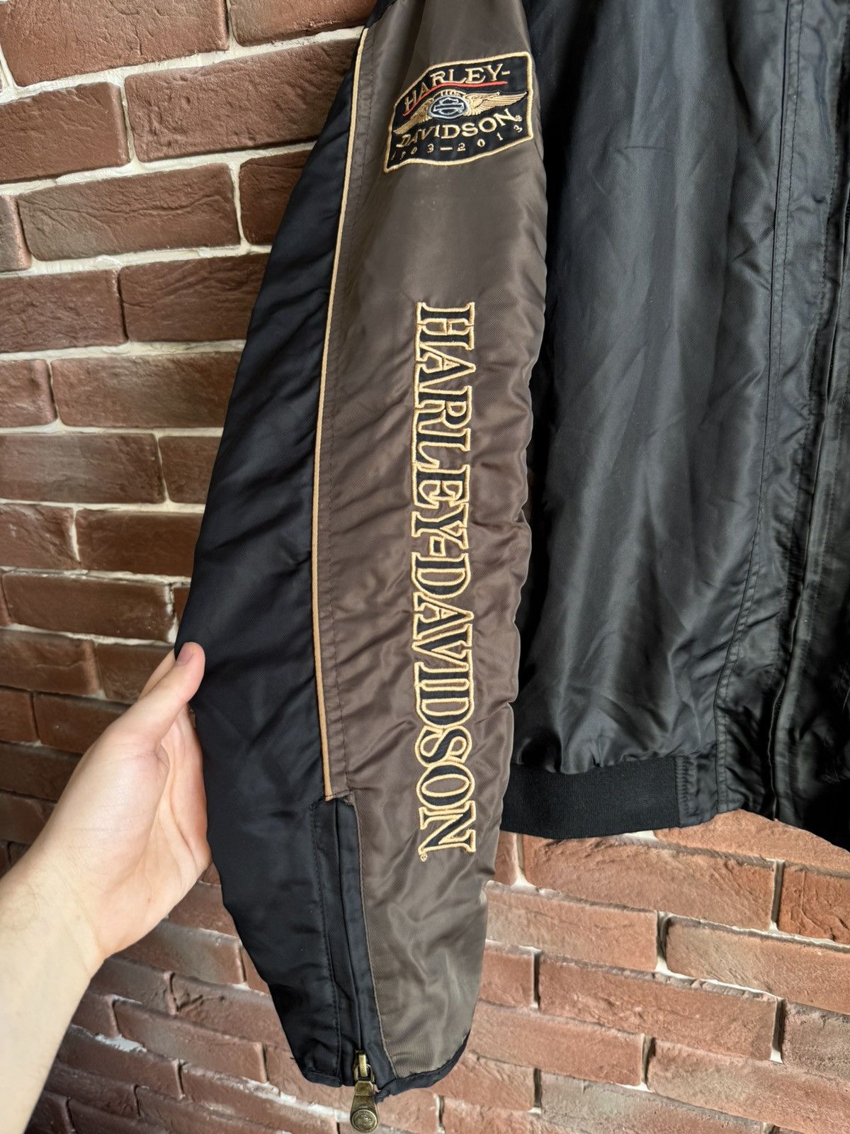 Harley Davidson Harley Davidson Vintage Racing Bomber Jacket Hype Rare Y2k Size US L / EU 52-54 / 3 - 6 Thumbnail