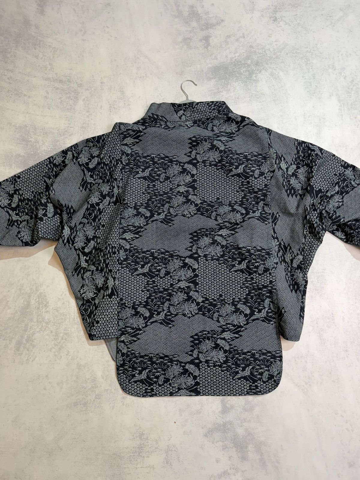 Japanese Brand KIRAKU Japanese Style Denim Kimono Jacket Noragi Indigo Blue Size L / US 10 / IT 46 - 4 Thumbnail
