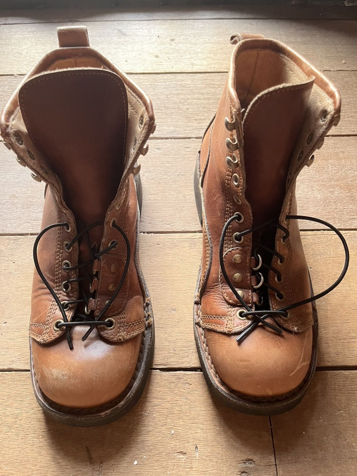 Yohji Yamamoto Archived Signature YYPH Leather Monkey Boot High Cut Lace-up Size US 10.5 / EU 43-44 - 3 Thumbnail