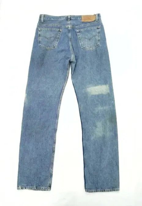 Levi's × Vintage 90s Vintage Levis 501 Jeans Made In USA 34x34 Size US 34 / EU 50 - 2 Thumbnail