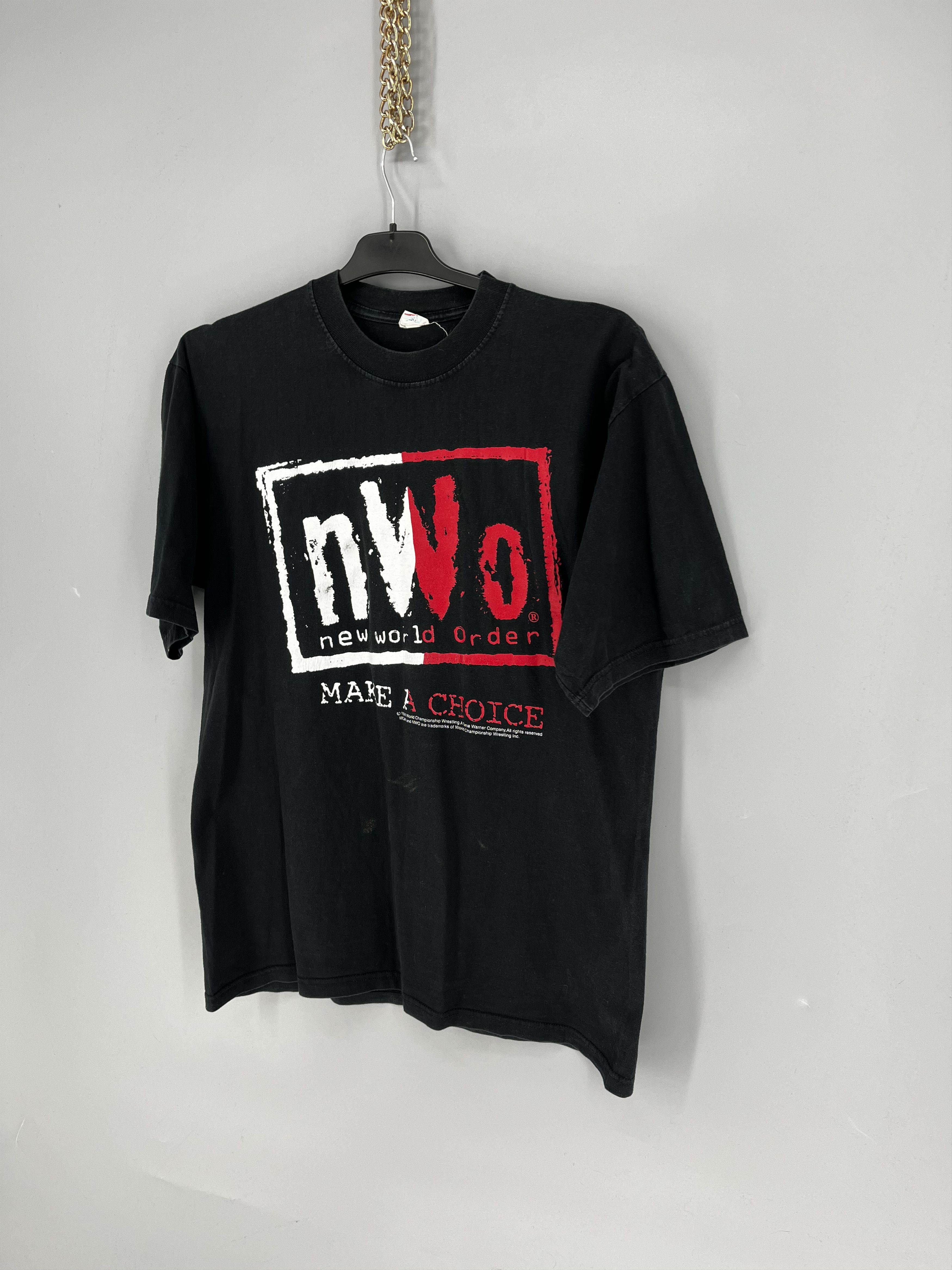 WWE WCW nWo Make A Choice T-shirt Men’s size Medium black &white Size US M / EU 48-50 / 2 - 3 Thumbnail
