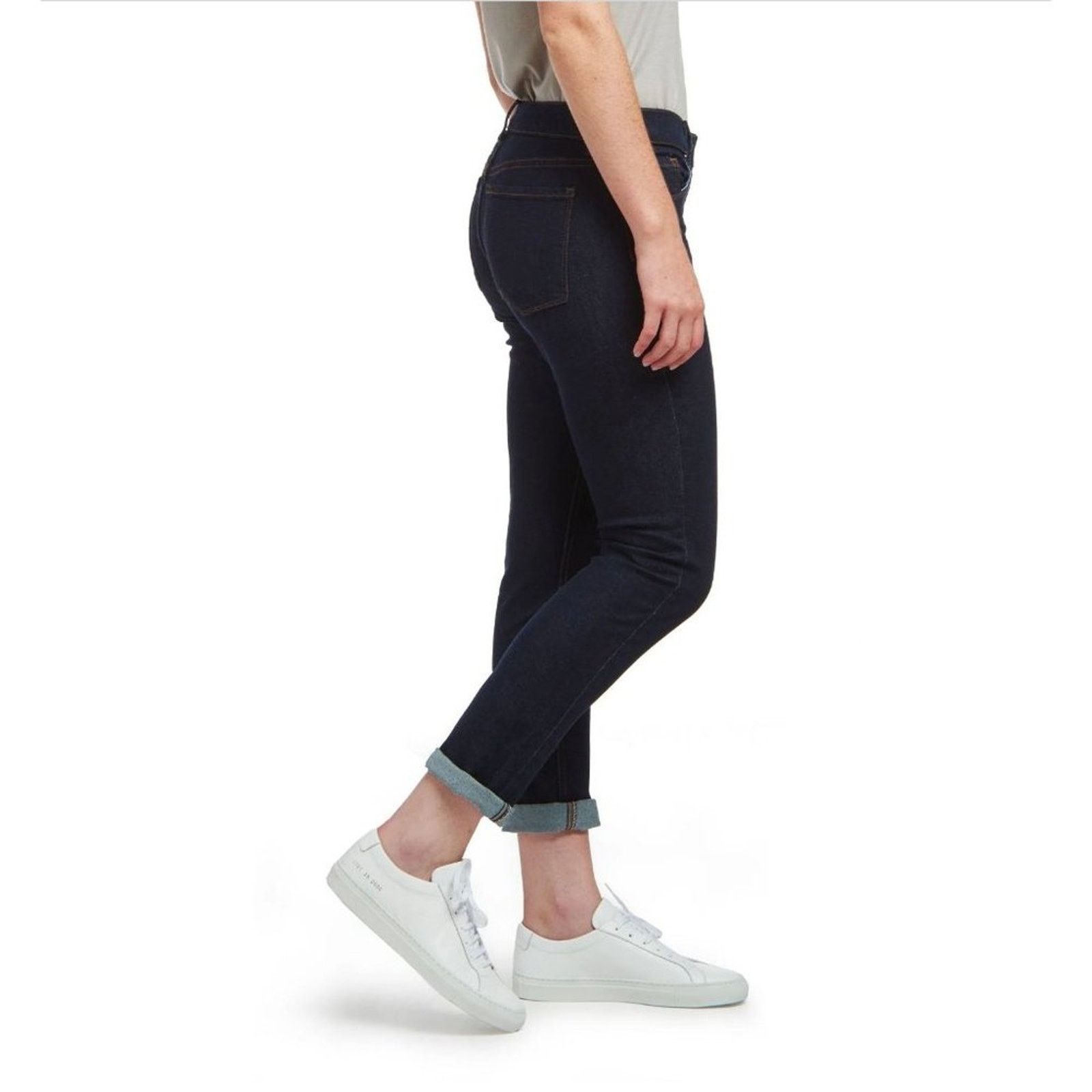 Mott & Bow Mott & Bow SLIM BOYFRIEND RIDGE JEANS Dark WAsh 30 Length 30 Size 30" / US 8 / IT 44 - 3 Thumbnail
