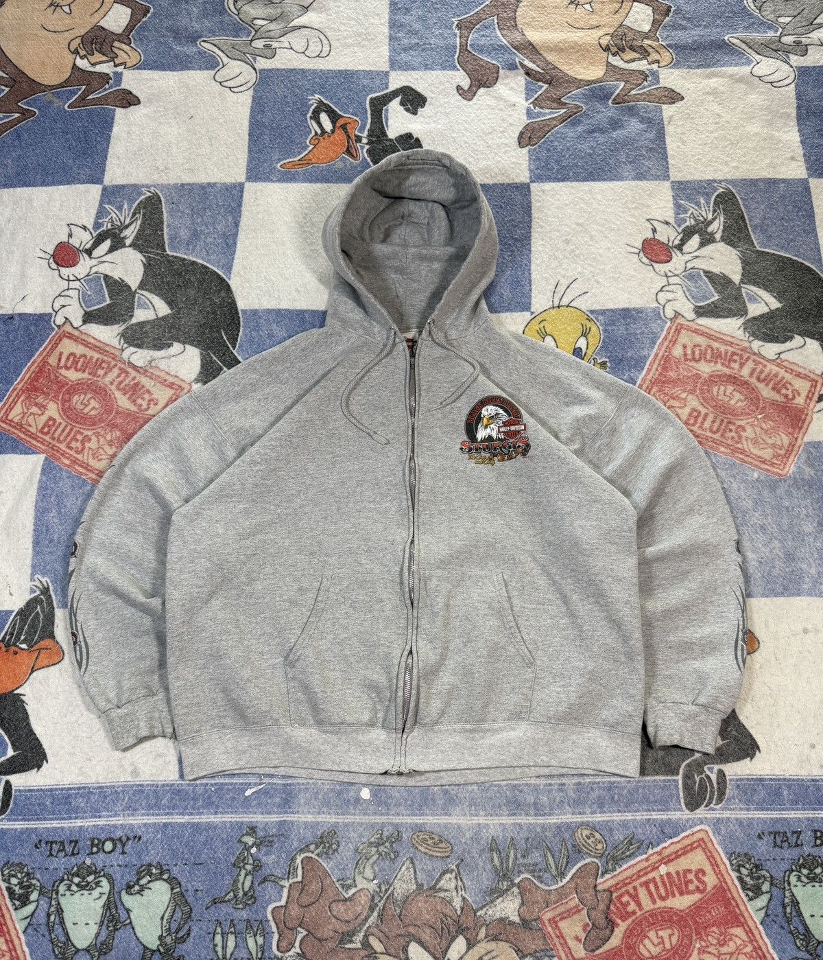 Harley Davidson Y2k harley sturgis zip up sweatshirt Size US XL / EU 56 / 4 - 1 Thumbnail