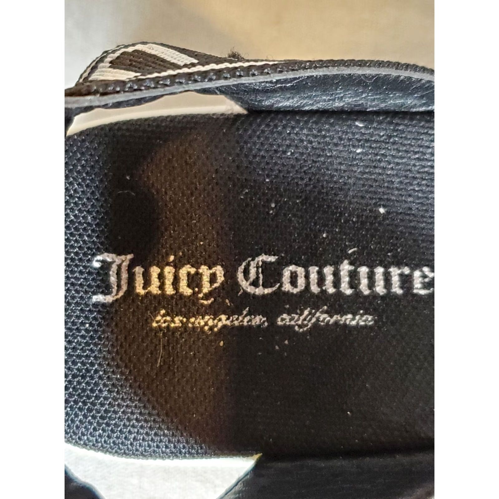 Juicy Couture Juicy Couture Impulse Wedge Sandals Strappy Ankle Black White Logo Women's US 7 Size US 7 / IT 37 - 6 Thumbnail