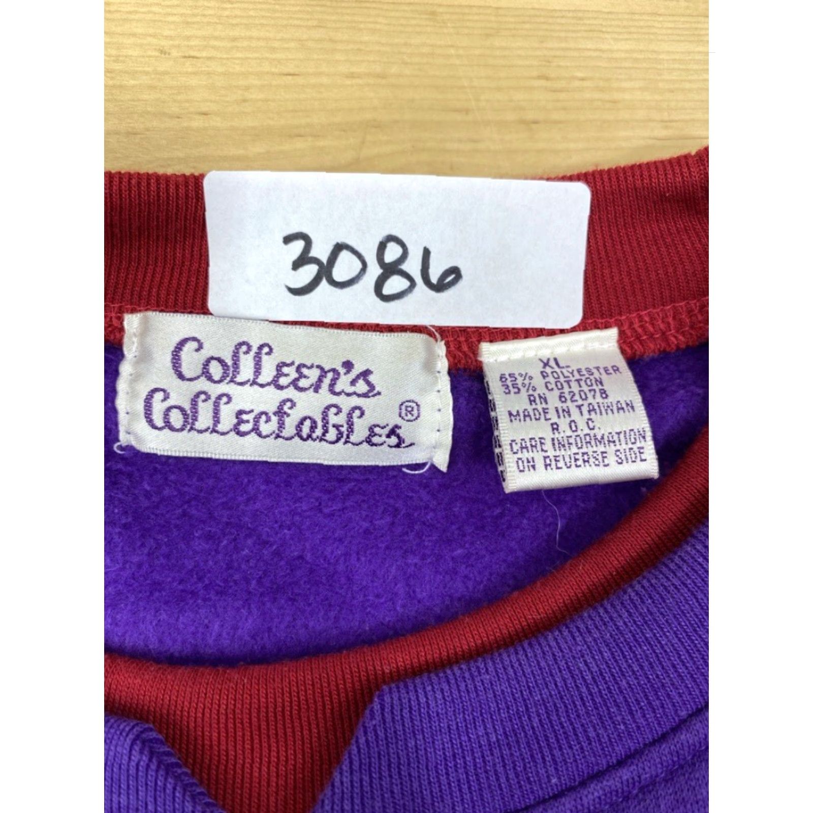 Vintage VINTAGE Colleen's Collectables Purple Hattitude Sweater XL Ladies Womens Pullover Knit Purple Long Sleeve 80s 90s? Size XL / US 12-14 / IT 48-50 - 4 Thumbnail