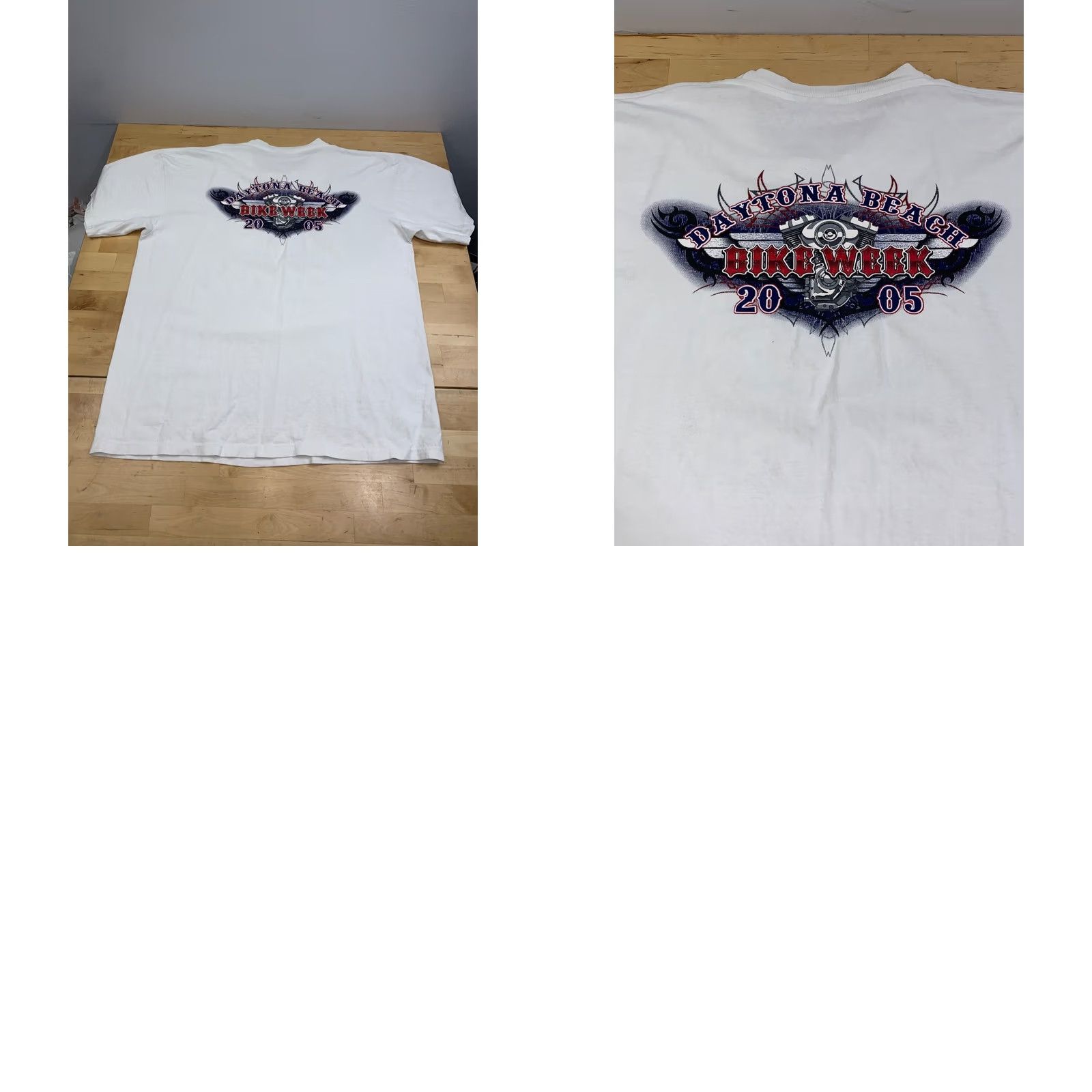 Vintage VINTAGE Bike Week Daytona Beach Shirt Men XL Eagle American Flag 13263 Size US XL / EU 56 / 4 - 8 Thumbnail