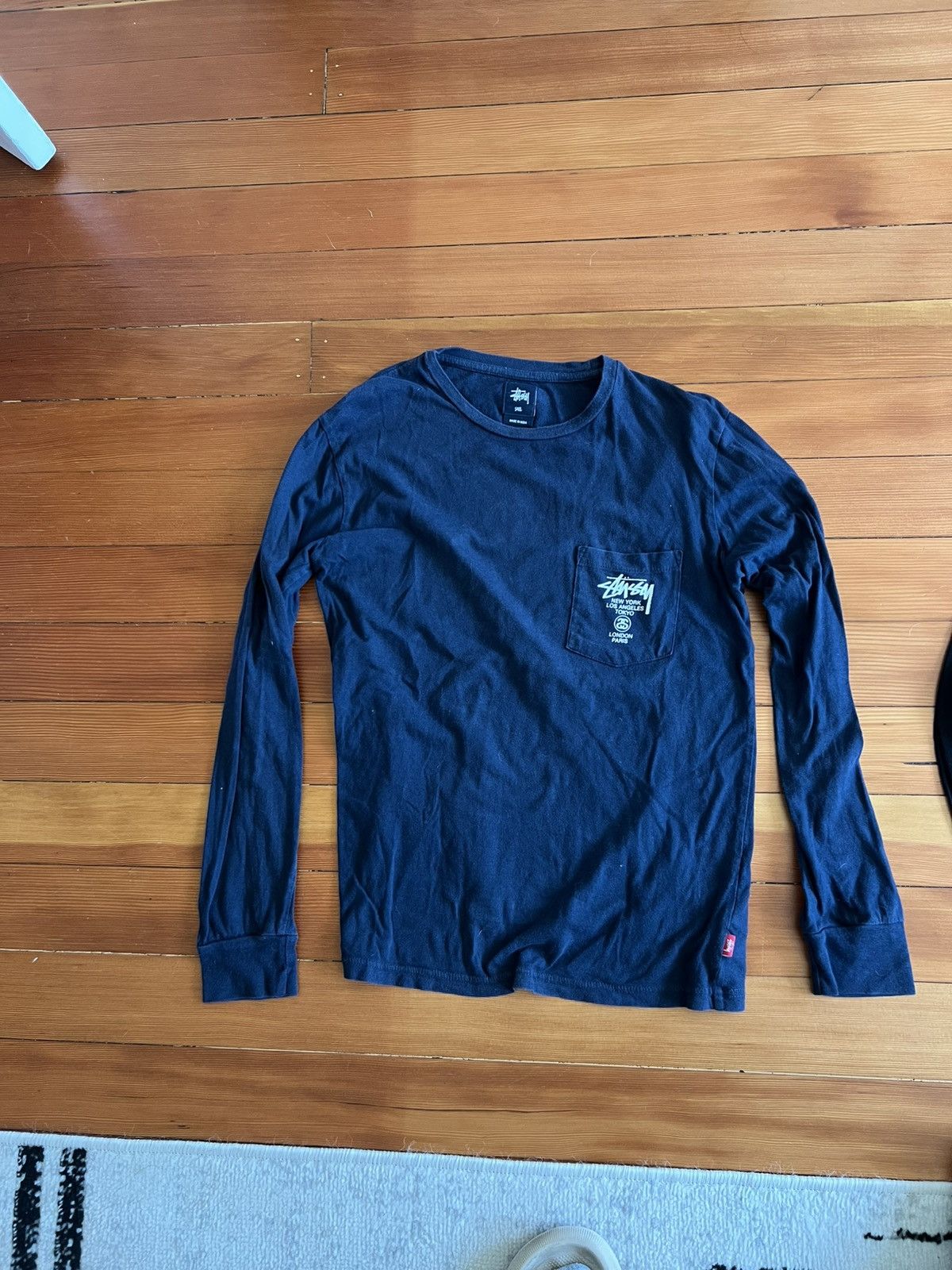 Stussy (3) Stussy long sleeve shirts (black, gray, blue) Size US S / EU 44-46 / 1 - 2 Thumbnail