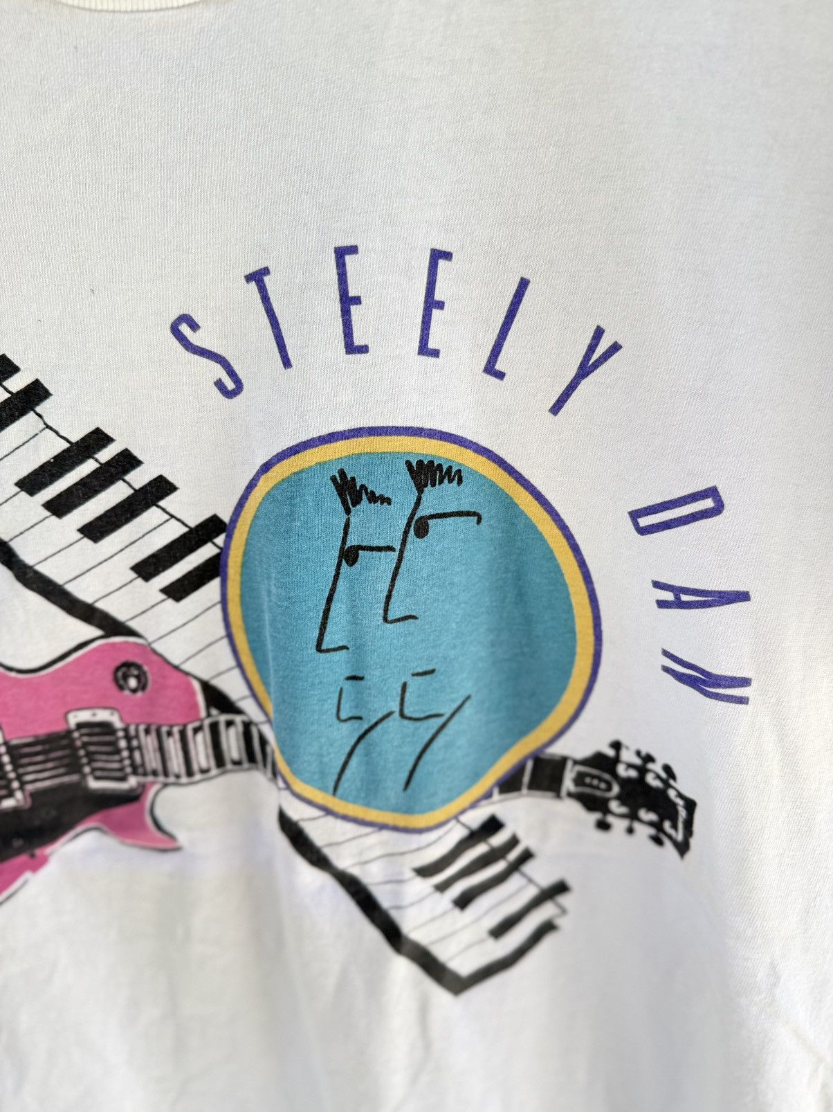 Band Tees Thrashed Vintage 90s Steely Dan Promo Sun Faded Grunge Tee Size US L / EU 52-54 / 3 - 9 Thumbnail