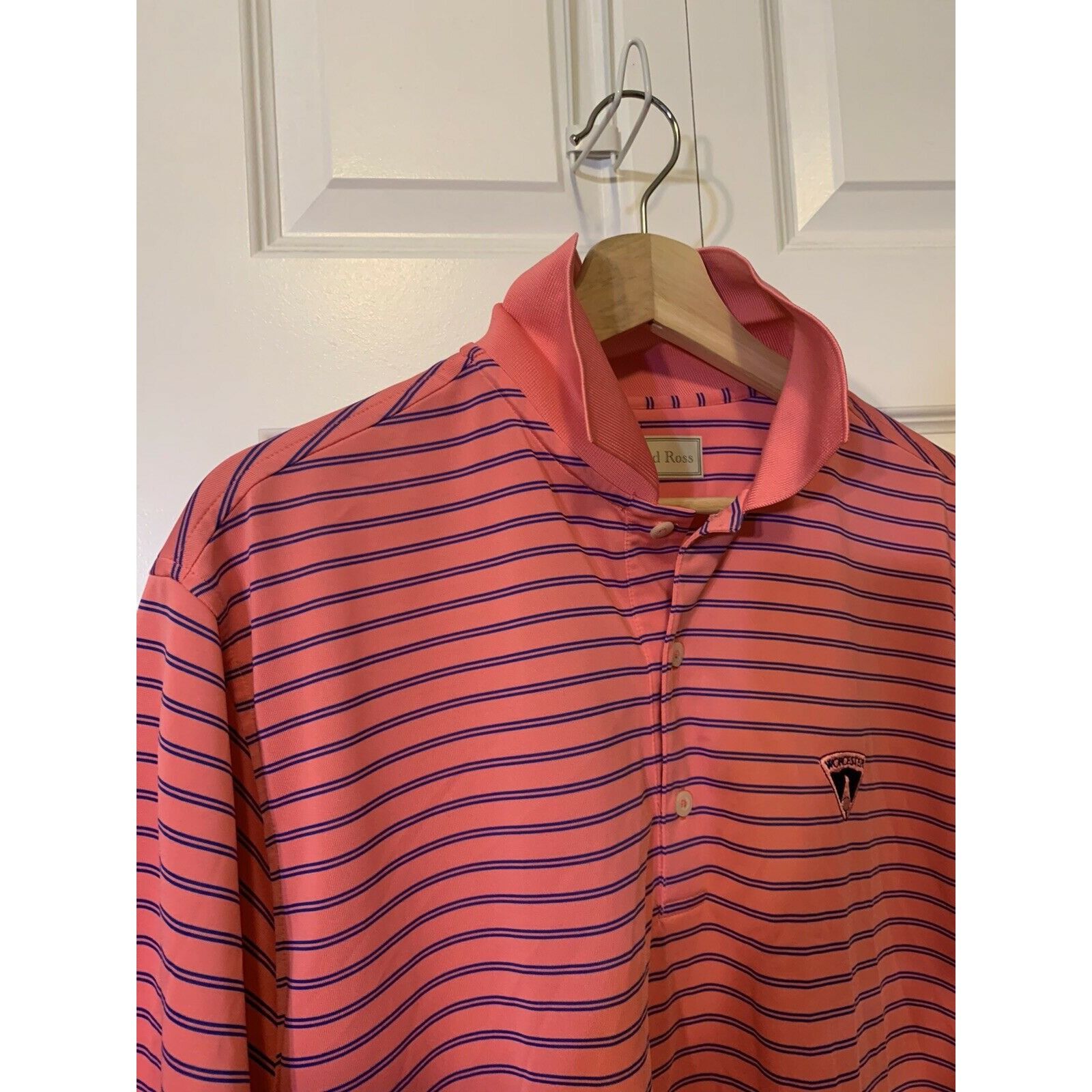 Donald Ross Donald Ross Men’s Sz M Worcester Golf Polo Shirt Pink Stripe Size US M / EU 48-50 / 2 - 6 Thumbnail