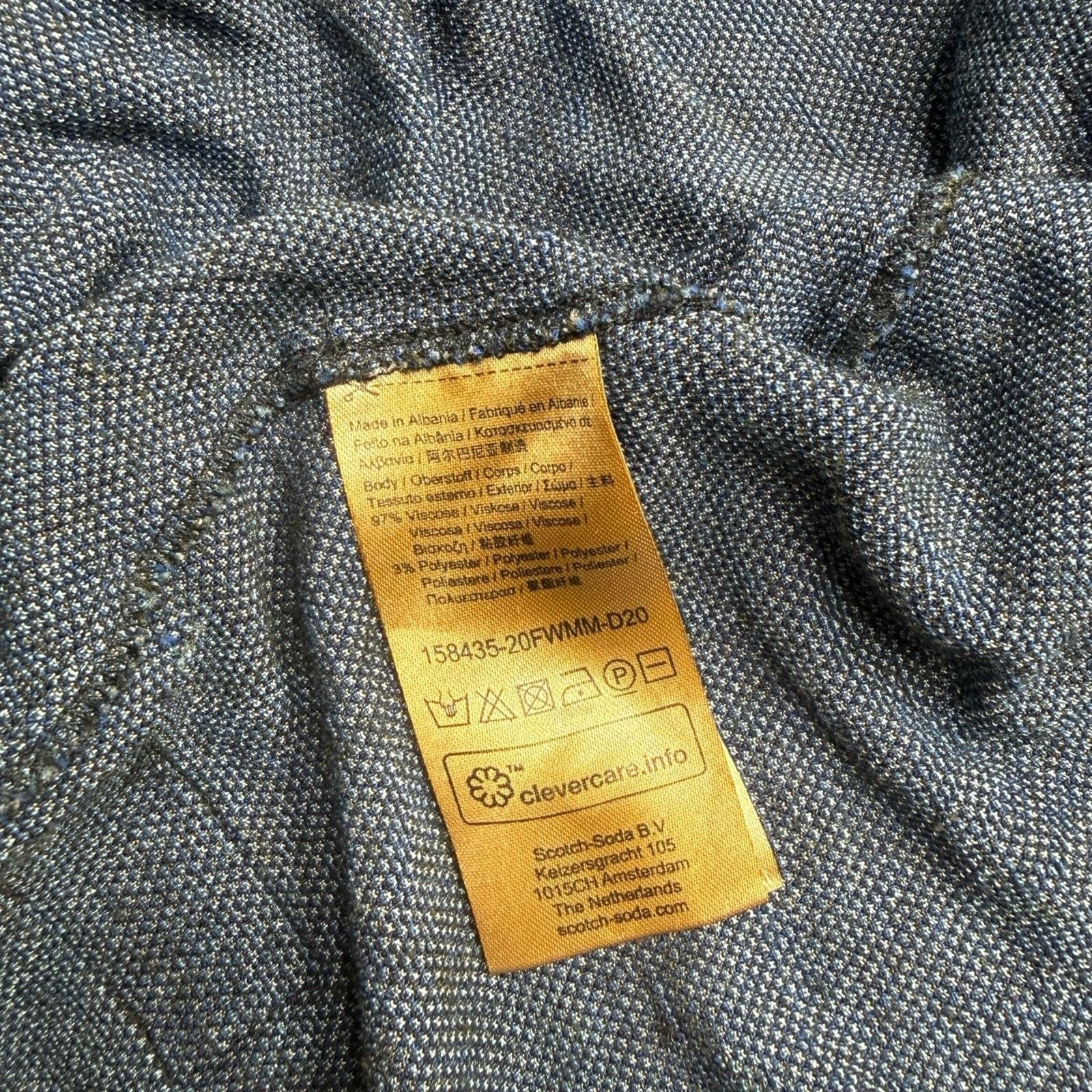 Scotch & Soda Scotch & Soda Amsterdam Jacquard Reg Fit Long Sleeve Shirt Size US XL / EU 56 / 4 - 5 Thumbnail