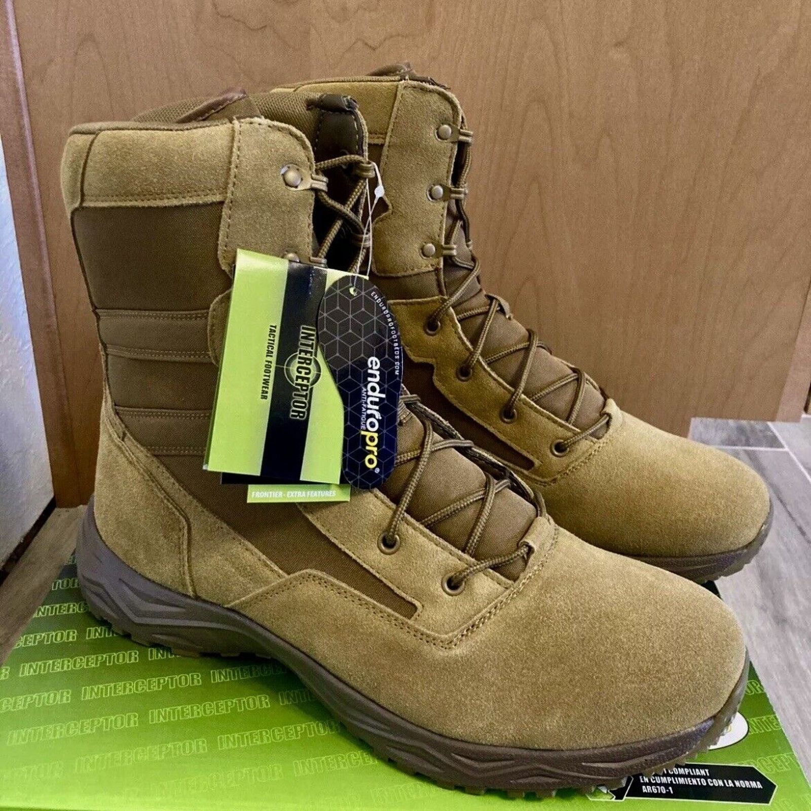 FRONTEER New In Box! Interceptor Men’s Size 13 Frontier Leather Boots Size US 13 / EU 46 - 1 Thumbnail