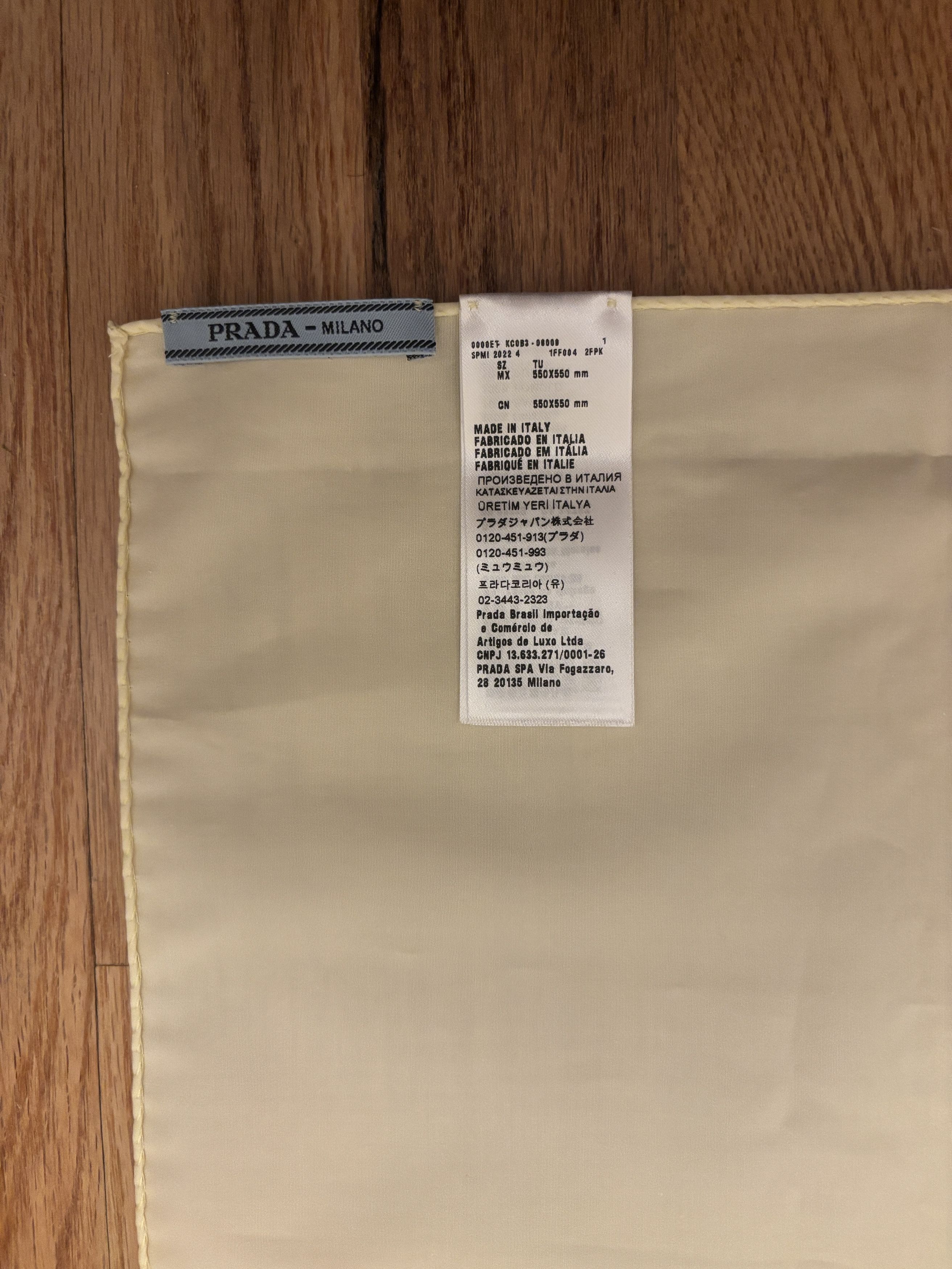 Prada Raf Simons Prada FW2022 Show Invitation Scarf Size ONE SIZE - 4 Thumbnail