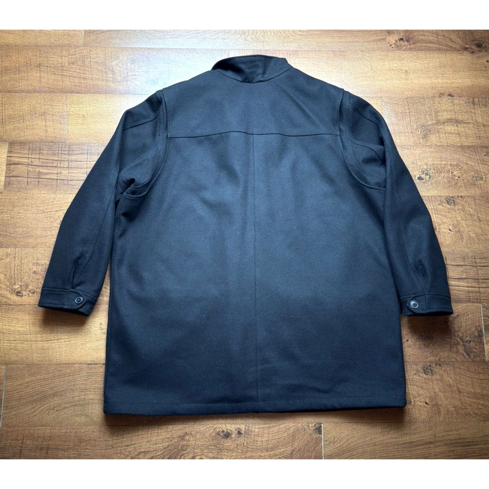 Eddie Bauer EDDIE BAUER Wool Bulman Creek Mackinaw Chore Coat Jacket Black Mens 3XL -READ Size US XXL / EU 58 / 5 - 3 Thumbnail