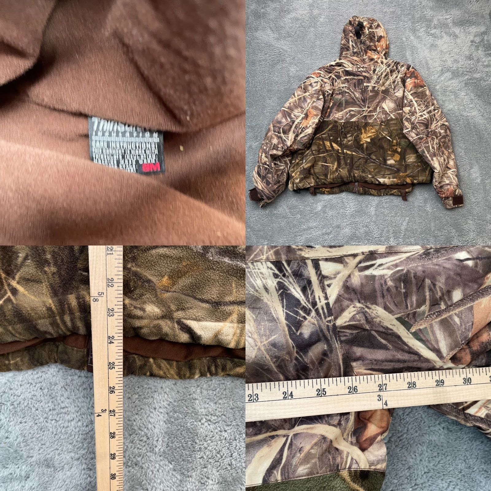Vintage VINTAGE Cabela's Jacket Mens XL Brown Camo Real Tree Coat Insulated Hooded Full Zip Parka Brown Camouflage Regular Fit Men XL Jacket Size US XL / EU 56 / 4 - 8 Thumbnail