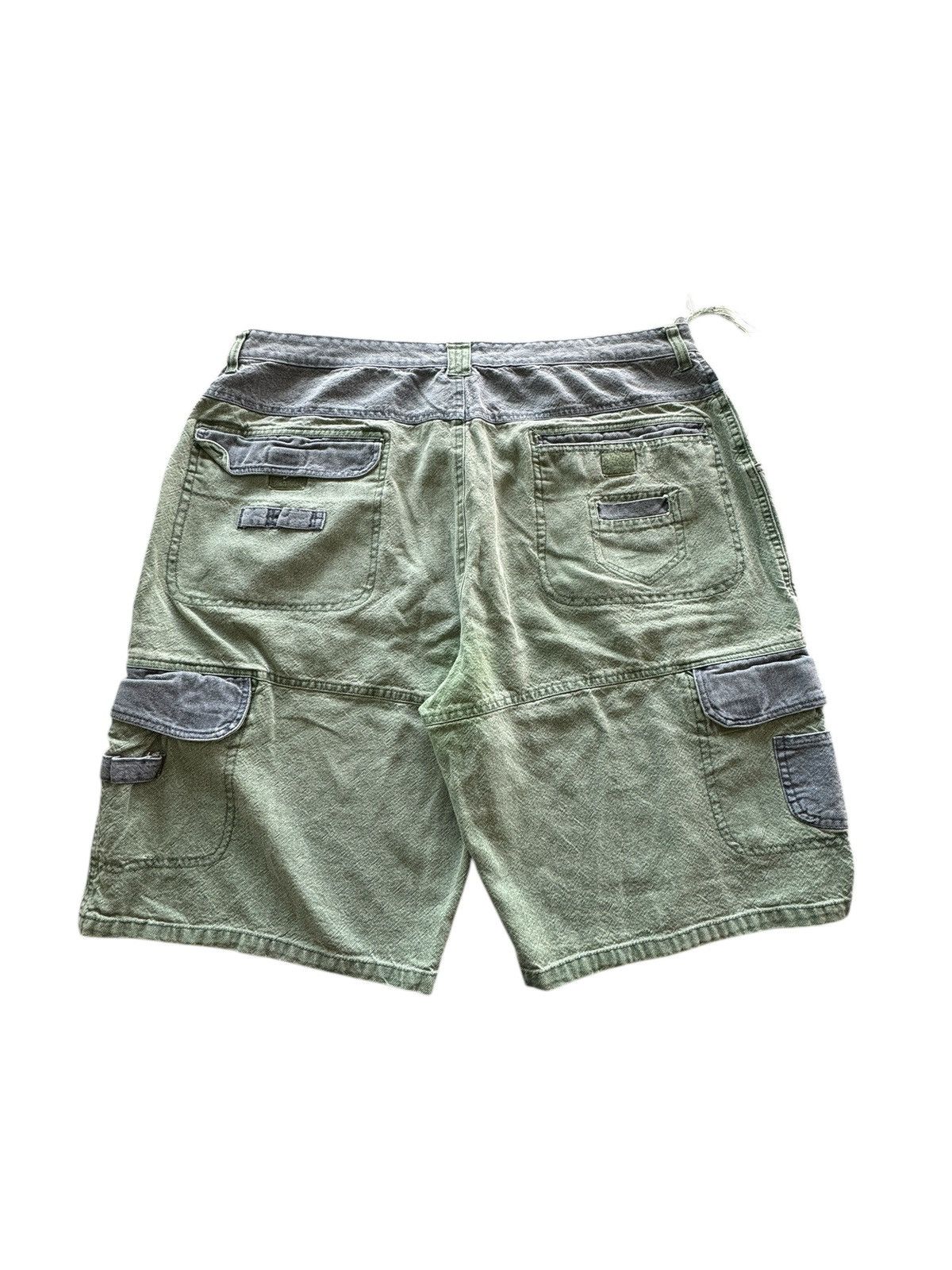 Other Two Tone Sostanza Contemporary Apparel Cargo Jean Shorts Size 40" / US 18 - 4 Thumbnail