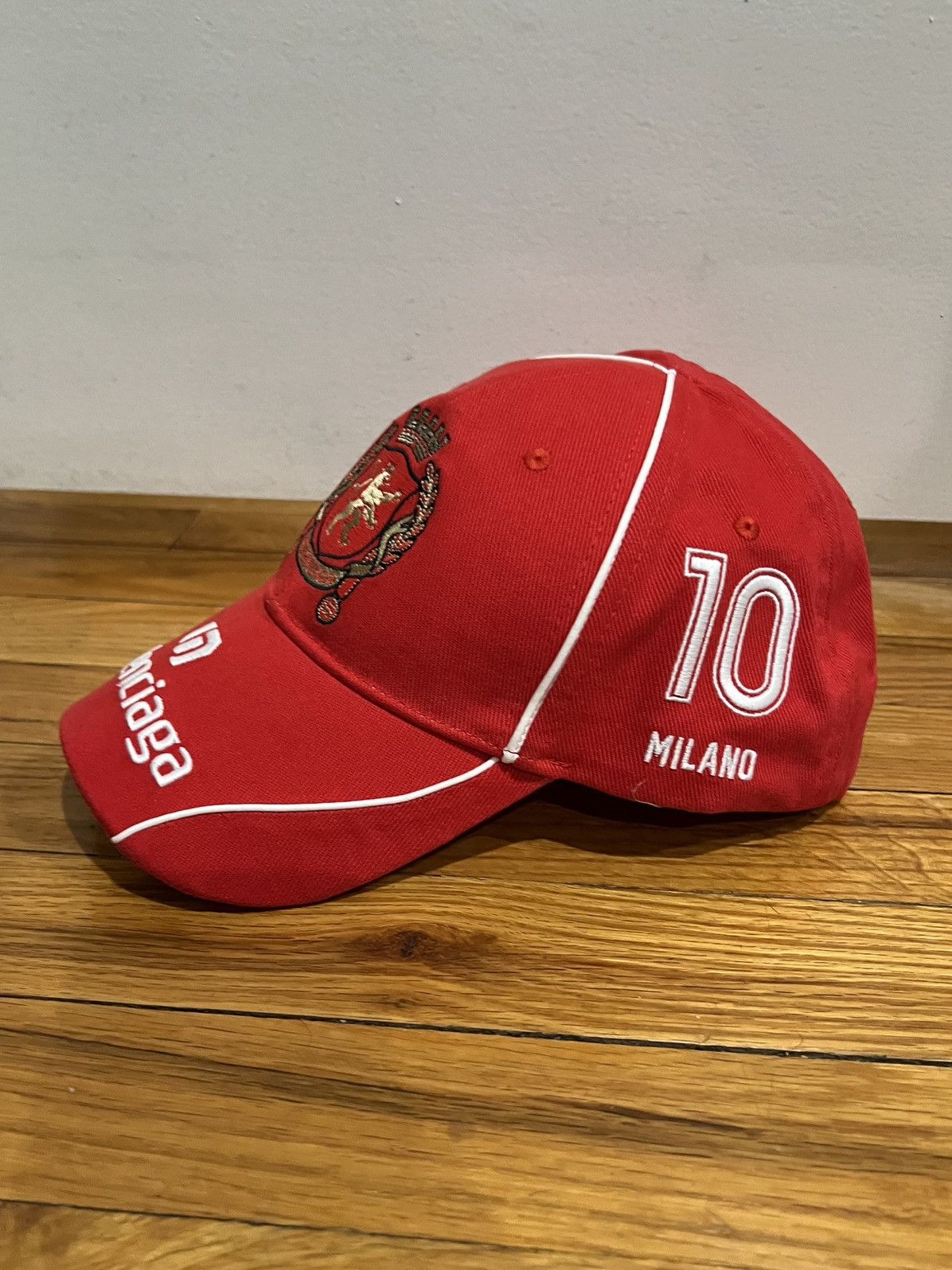Balenciaga 2024 Soccer Crest Milan Paneled Cap (L) Size ONE SIZE - 3 Thumbnail