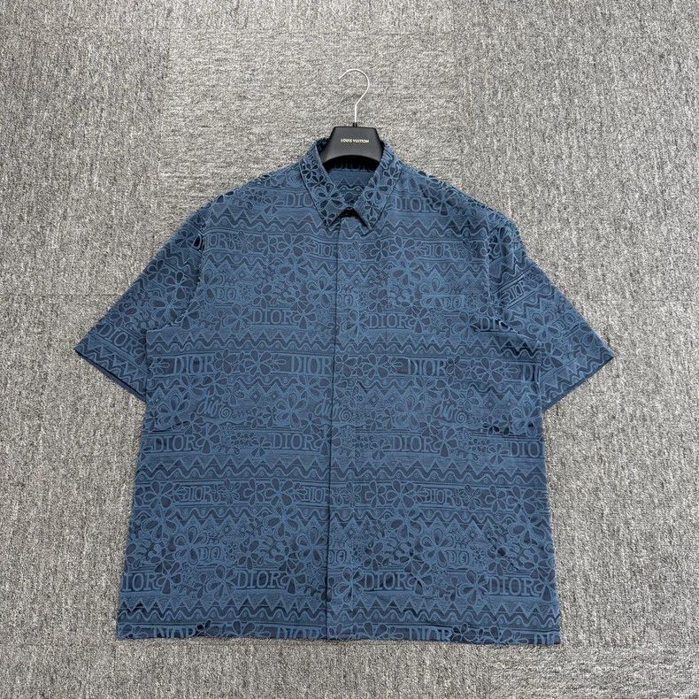 Dior Dior Printed Silk Short Sleeve Shirt Size US M / EU 48-50 / 2 - 1 Thumbnail