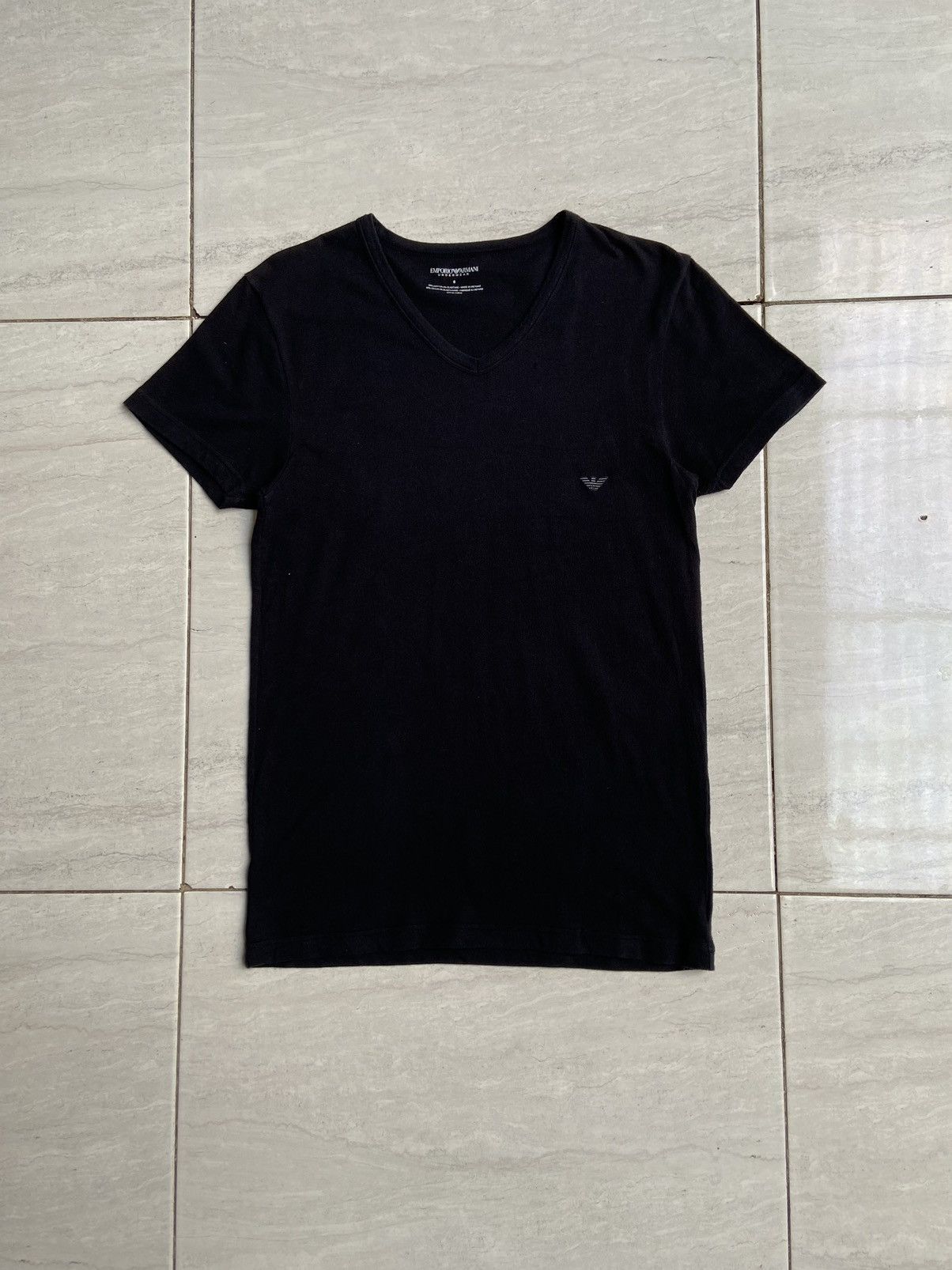 Emporio Armani EMPORIO ARMANI Black T-shirt Size US XS / EU 42 / 0 - 6 Thumbnail