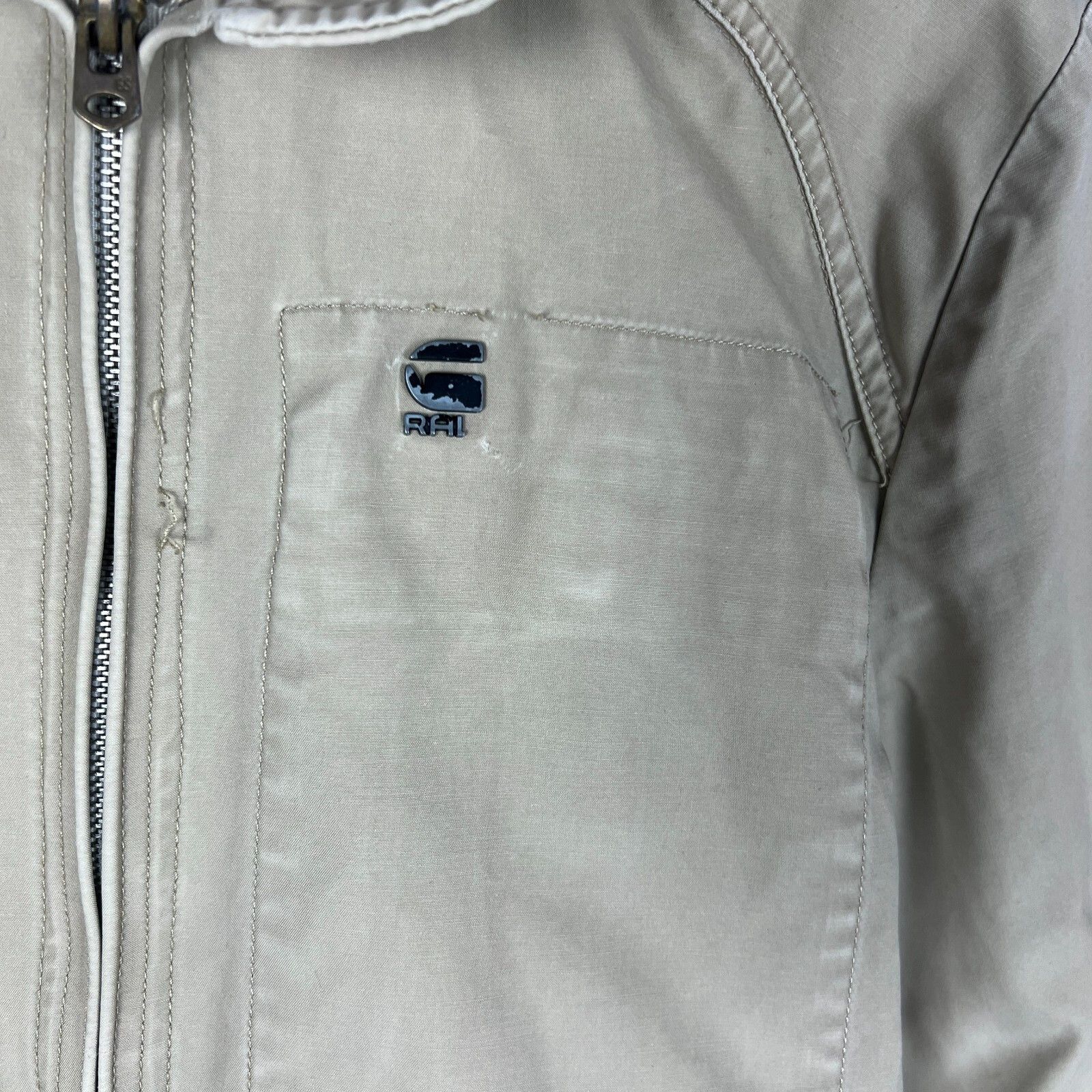 G-Star G Star Raw Jacket Men's Size M Beige Long Sleeve ` Size US M / EU 48-50 / 2 - 7 Thumbnail