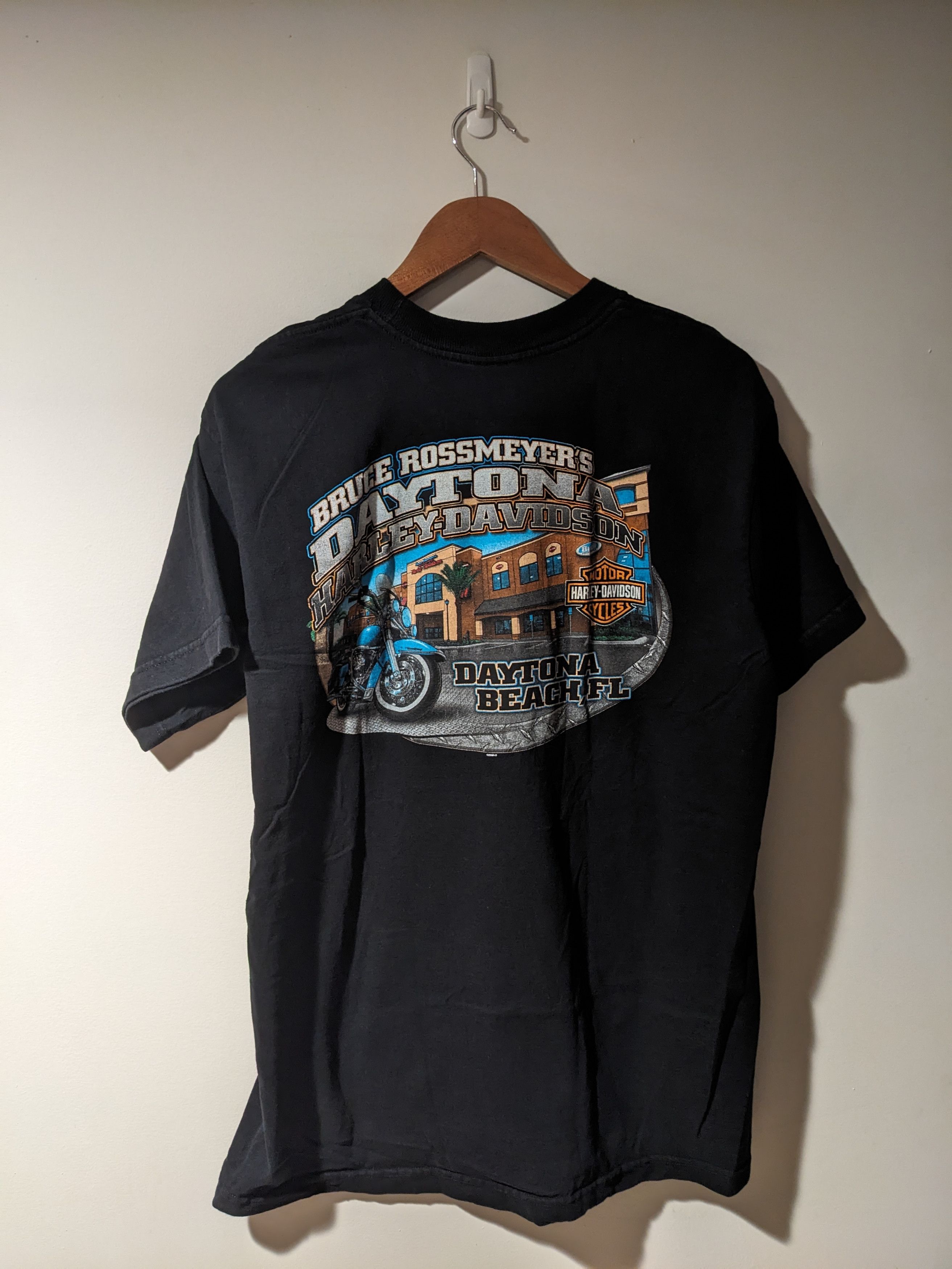 Harley Davidson × Vintage Vintage 2006 Harley Davidson Motorcycle Spell Out T-shirt Size US L / EU 52-54 / 3 - 5 Thumbnail