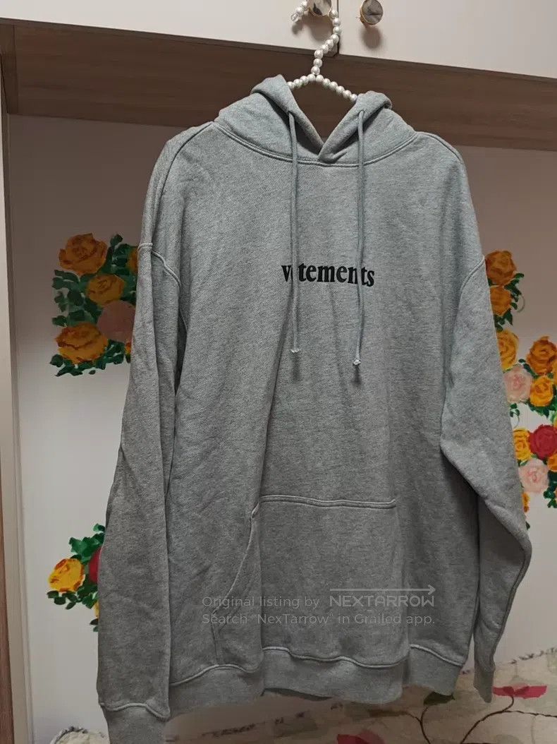 Vetements VETEMENTS Gray Hoodie Size US M / EU 48-50 / 2 - 1 Thumbnail