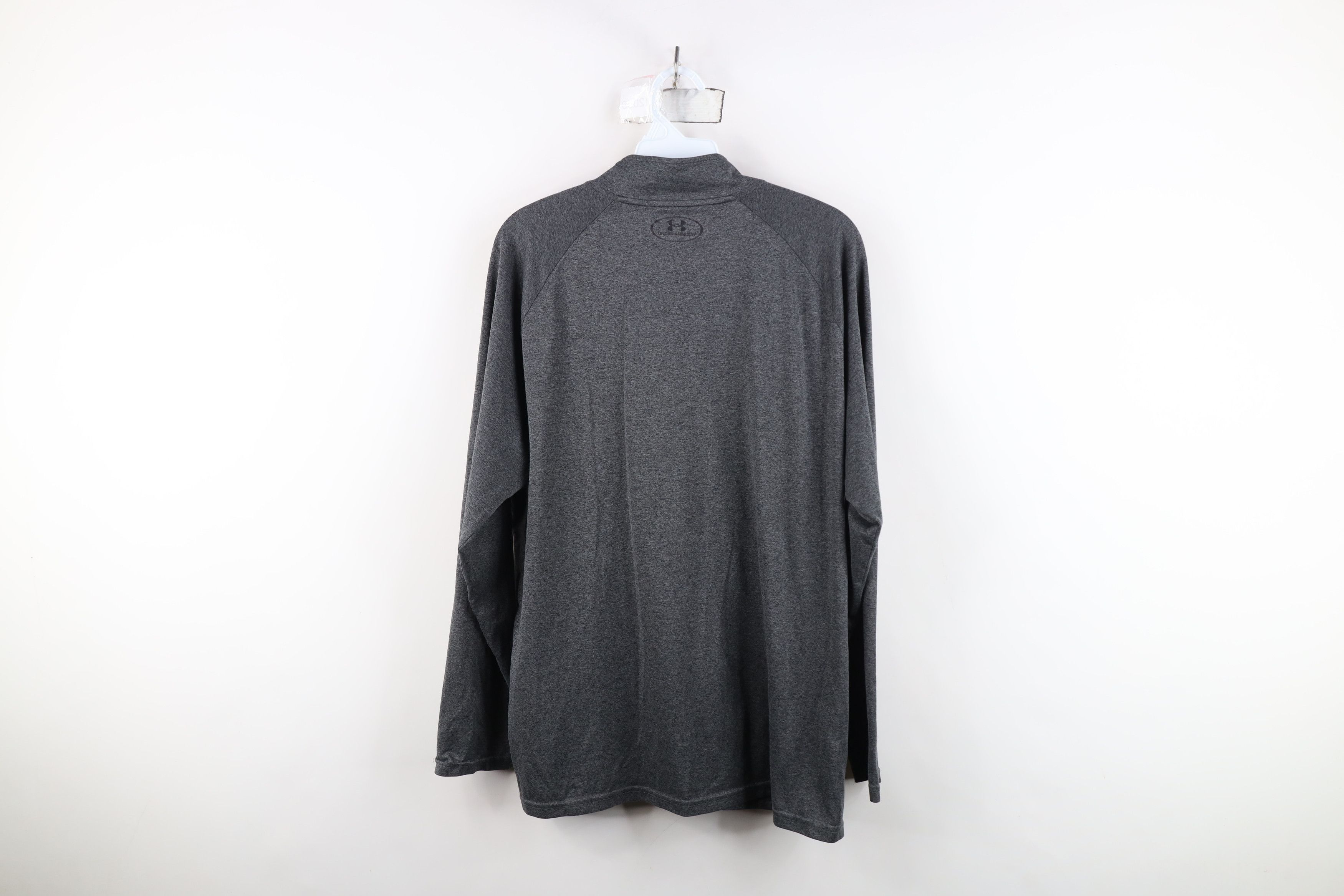 Under Armour Under Armour Half Zip Knit Pullover Jacket Top Heather Gray Size US L / EU 52-54 / 3 - 11 Thumbnail