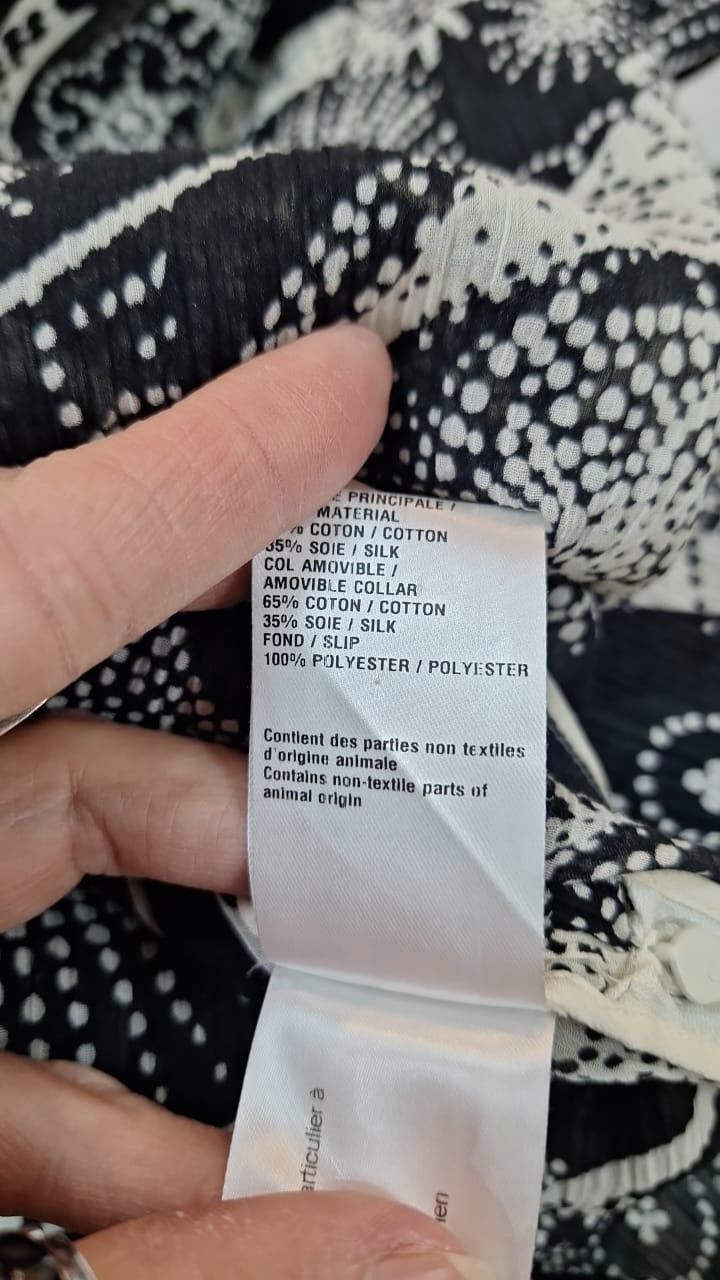 Chloe CHLOE MINI FLORAL 2018 Dress in Cotton & Silk, black & white Size S / US 4 / IT 40 - 13 Thumbnail
