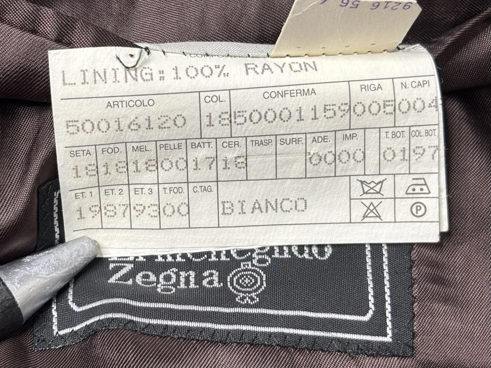 Ermenegildo Zegna Ermenegildo Zegna Blazer Jacket Brown Super 100s Wool Italy Size 48R - 12 Thumbnail