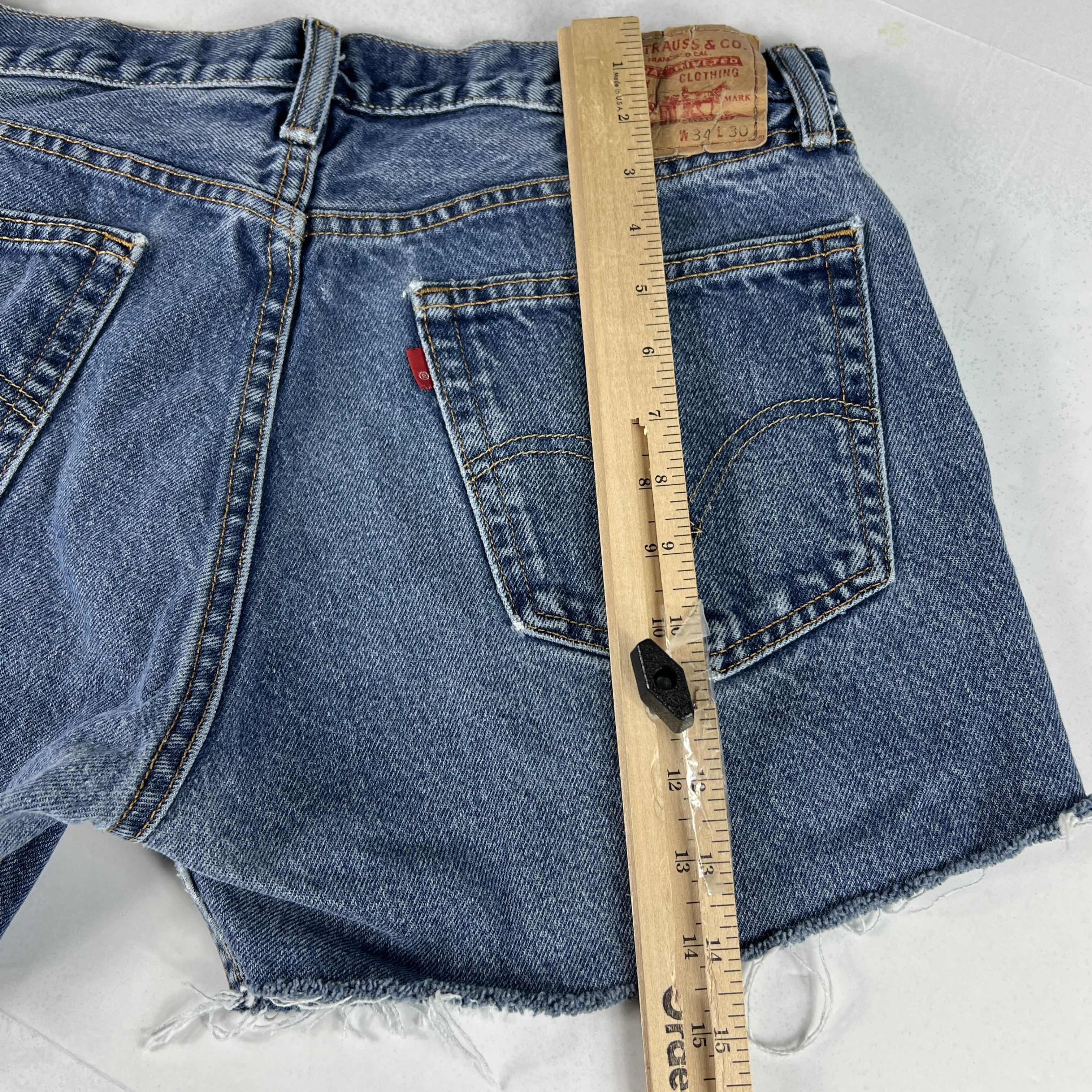 Levi's Levi's Jean Shorts 505 Faded Cut Off Cotton Denim Jorts Size US 34 / EU 50 - 12 Thumbnail