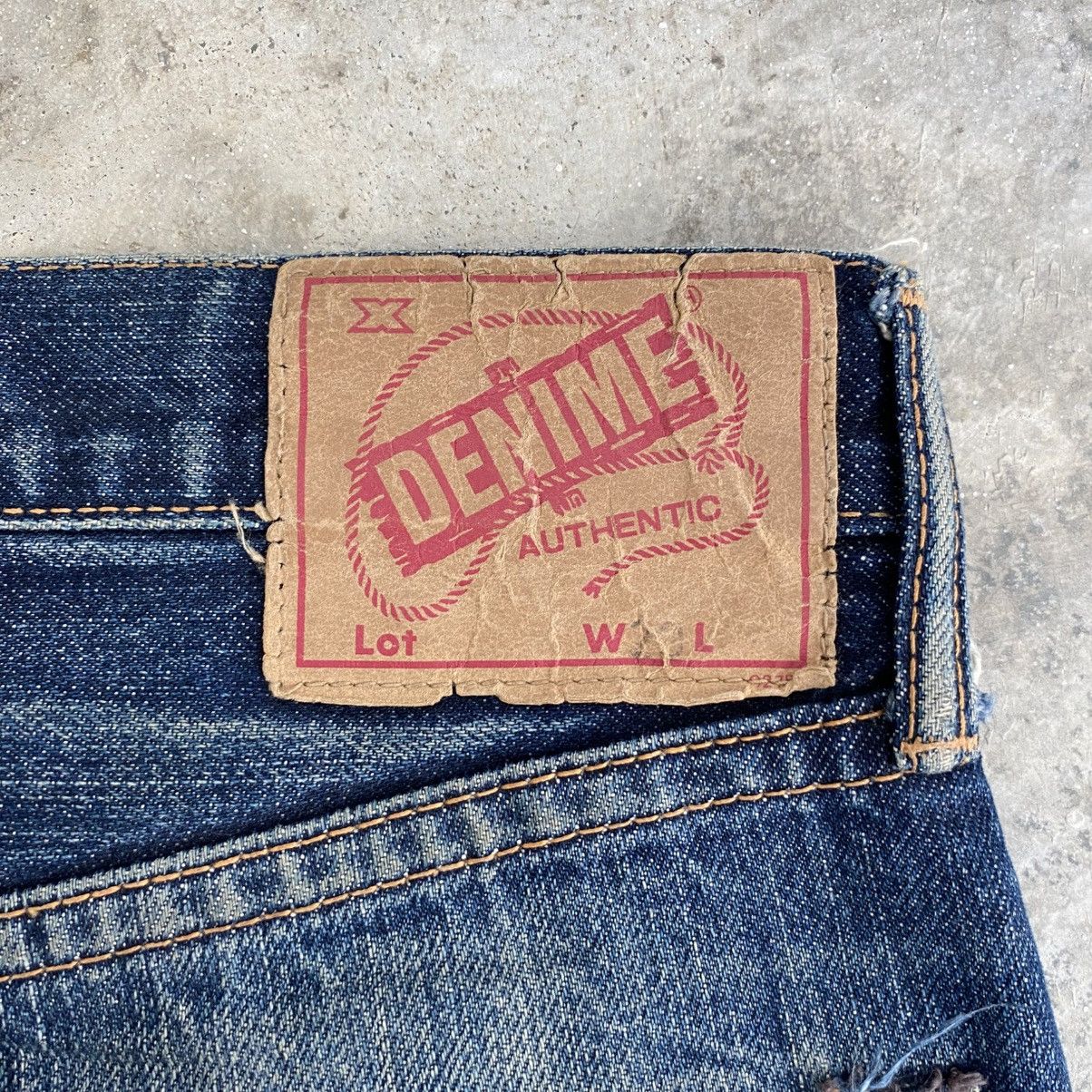 Denime Vintage Denime Japan Faded Blue Distressed Selvedge Jeans Size US 29 - 14 Thumbnail