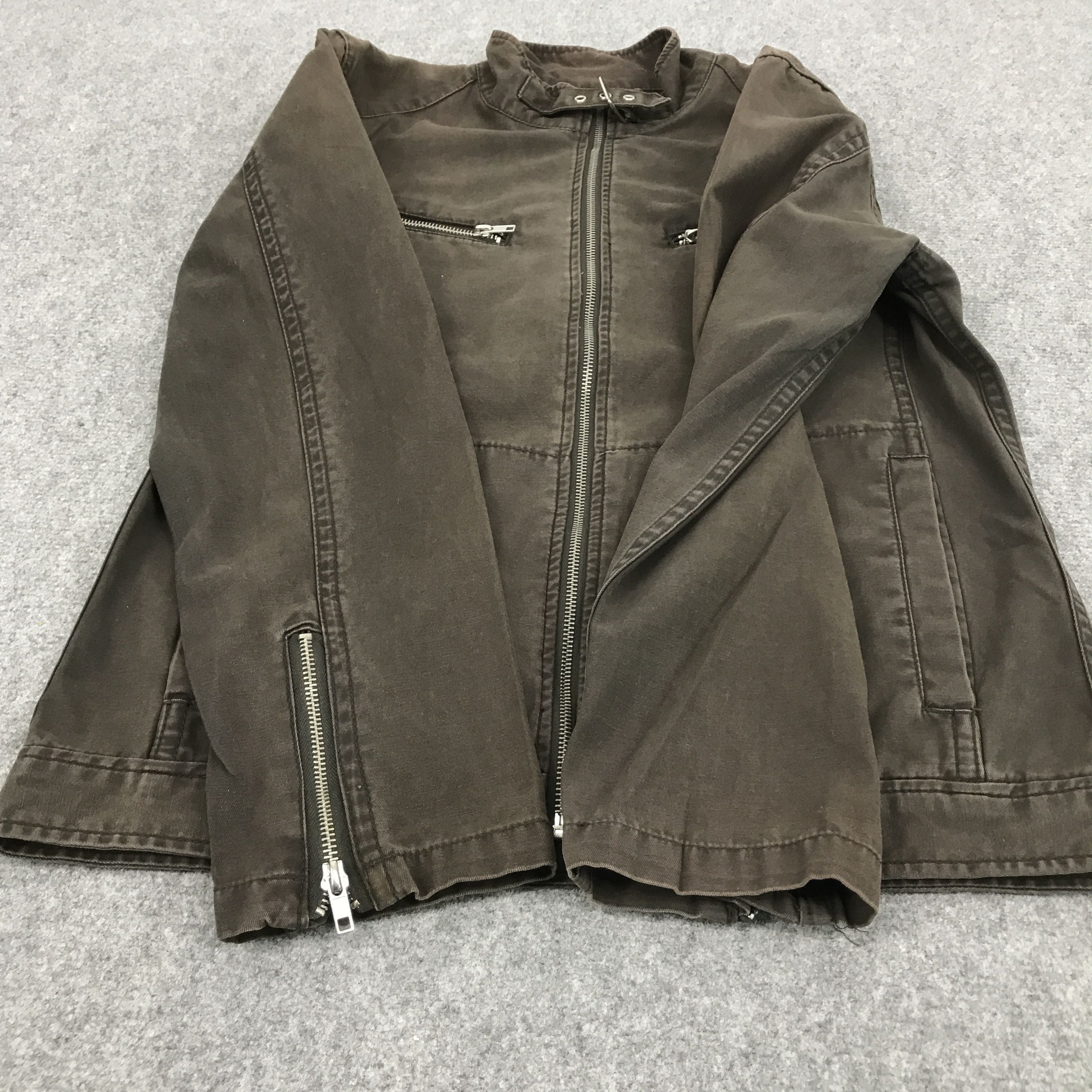Japanese Brand THRUXTON NEW PROPOSAL BIKER STYLE FADED JACKET Size US M / EU 48-50 / 2 - 7 Thumbnail