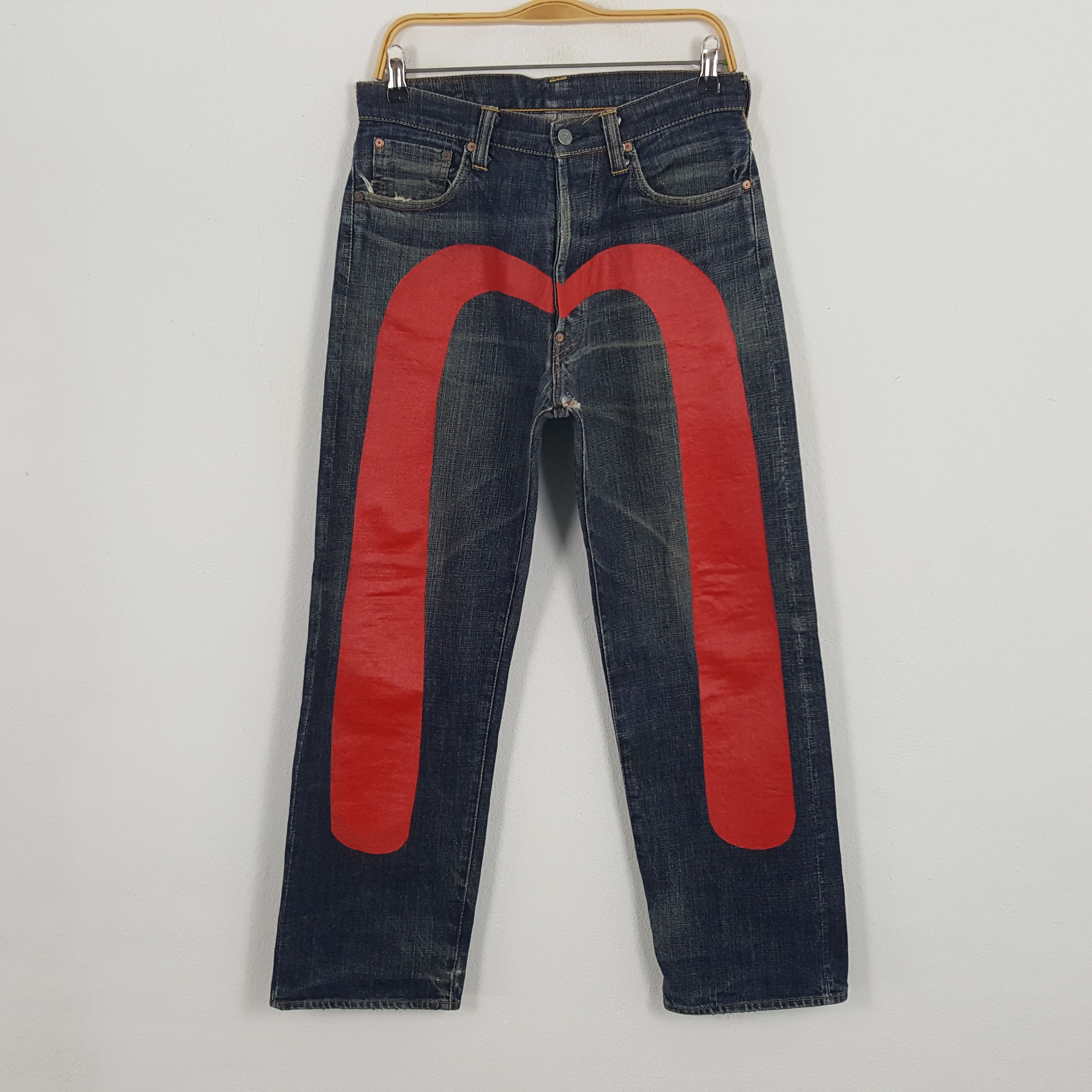 Evisu × Japanese Brand Vintage Evisu Japan Selvedge Custom Daicock Denim Jeans Size US 30 / EU 46 - 1 Thumbnail