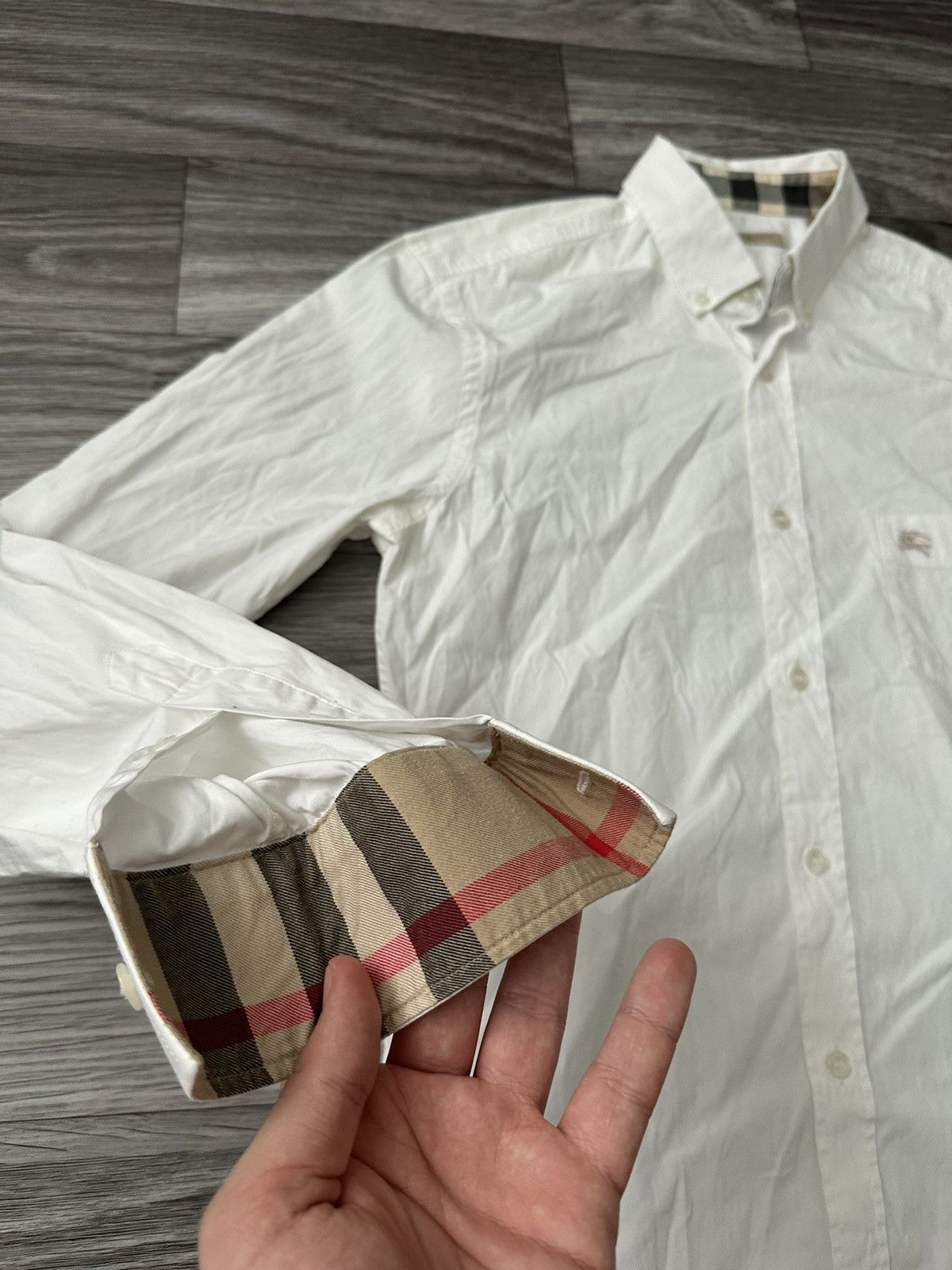Burberry Burberry Brit White Shirt Button Ups Nova check hype Size US S / EU 44-46 / 1 - 4 Thumbnail