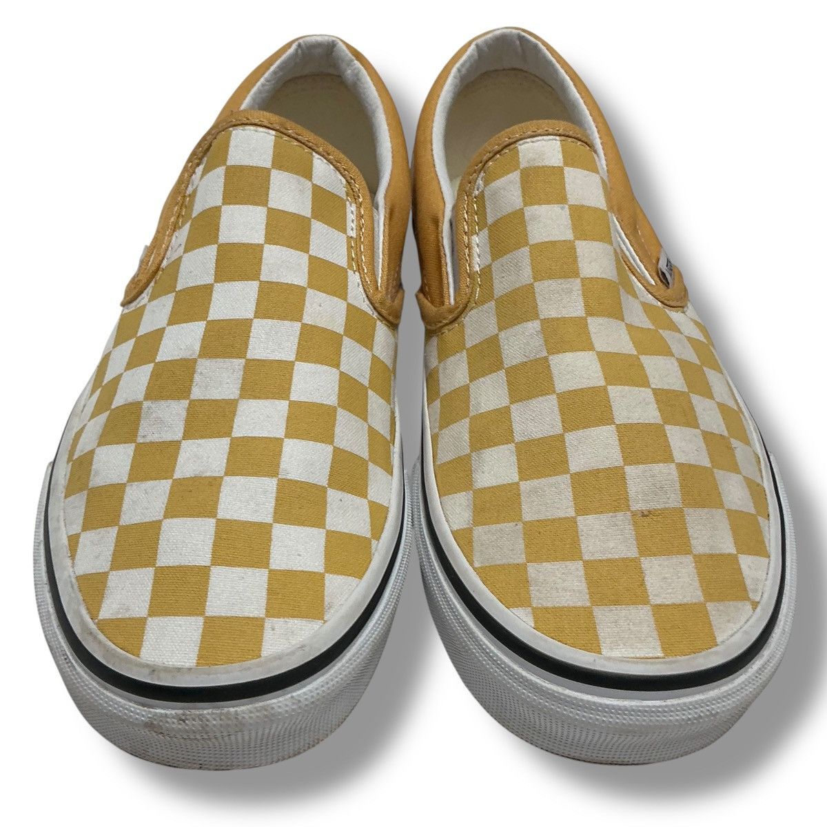 Vans Vans Off the Wall Yellow & White Checkered Sneakers Size US 7.5 / IT 37.5 - 6 Thumbnail