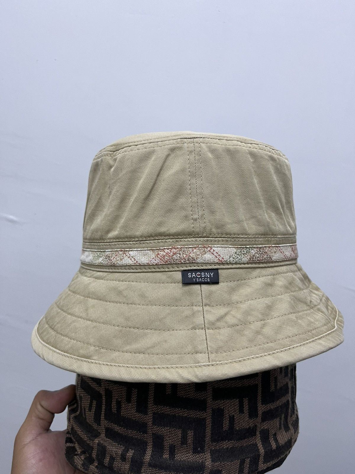 Yohji Yamamoto Vintage Yohji Yamamoto Y’SACCS Sacsny Khaki Bucket Hats Size ONE SIZE - 1 Thumbnail