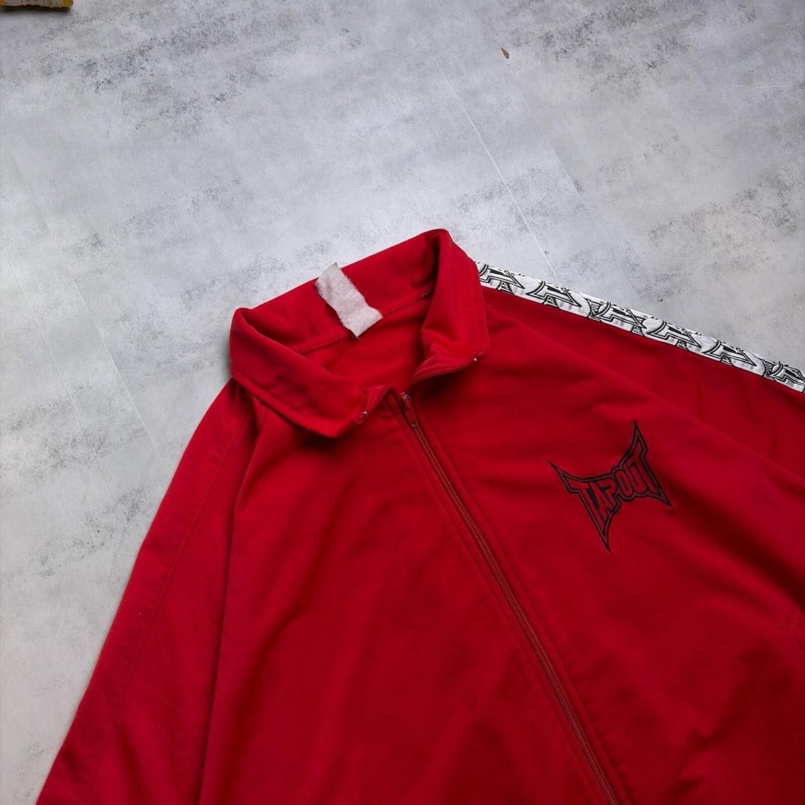 Tapout Y2K Red Tapout Grunge Skater Track Jacket Size US XL / EU 56 / 4 - 5 Thumbnail