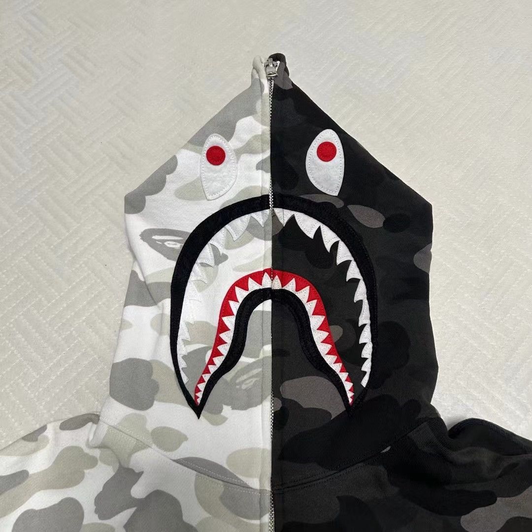 Bape COLOR CAMO SHARK FULL ZIP HOODIE Size US XL / EU 56 / 4 - 2 Thumbnail