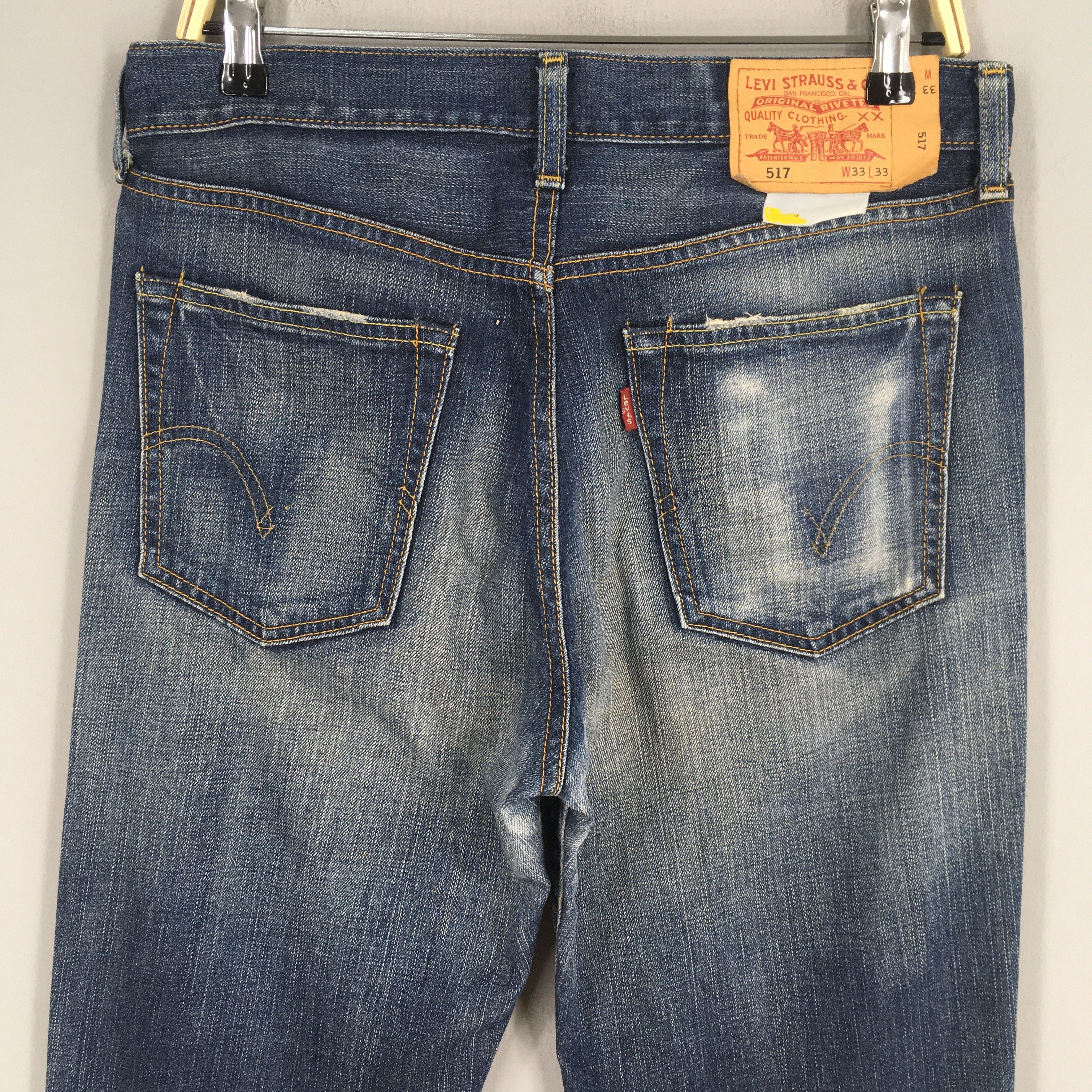 Levi's Size 31x32.5 Vintage Levi's 517 Bootcut Flare Jeans S665 Size US 31 - 9 Thumbnail
