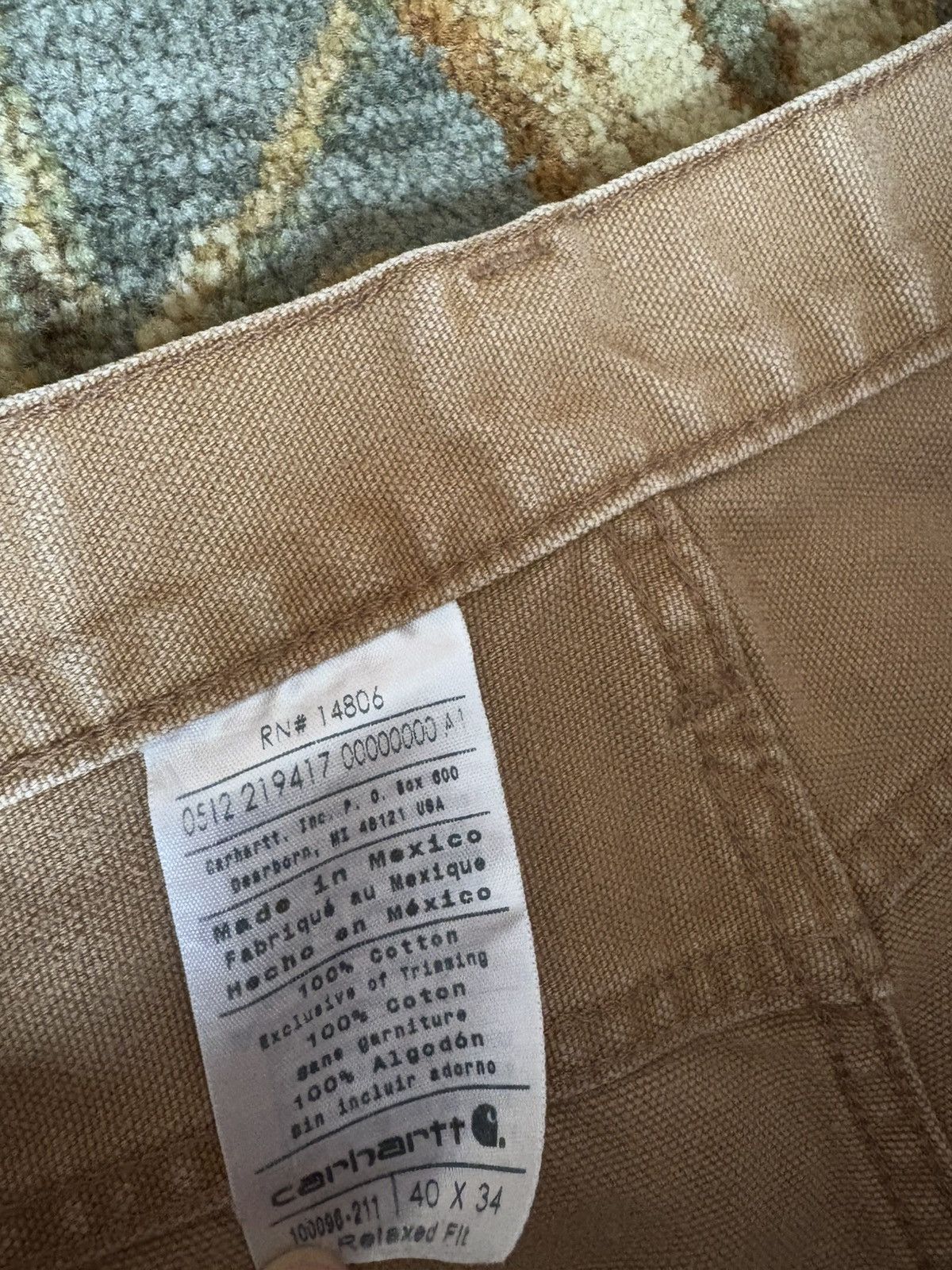 Carhartt × Vintage Vintage Carhartt Beige Denim pants Size US 40 / EU 56 - 5 Thumbnail