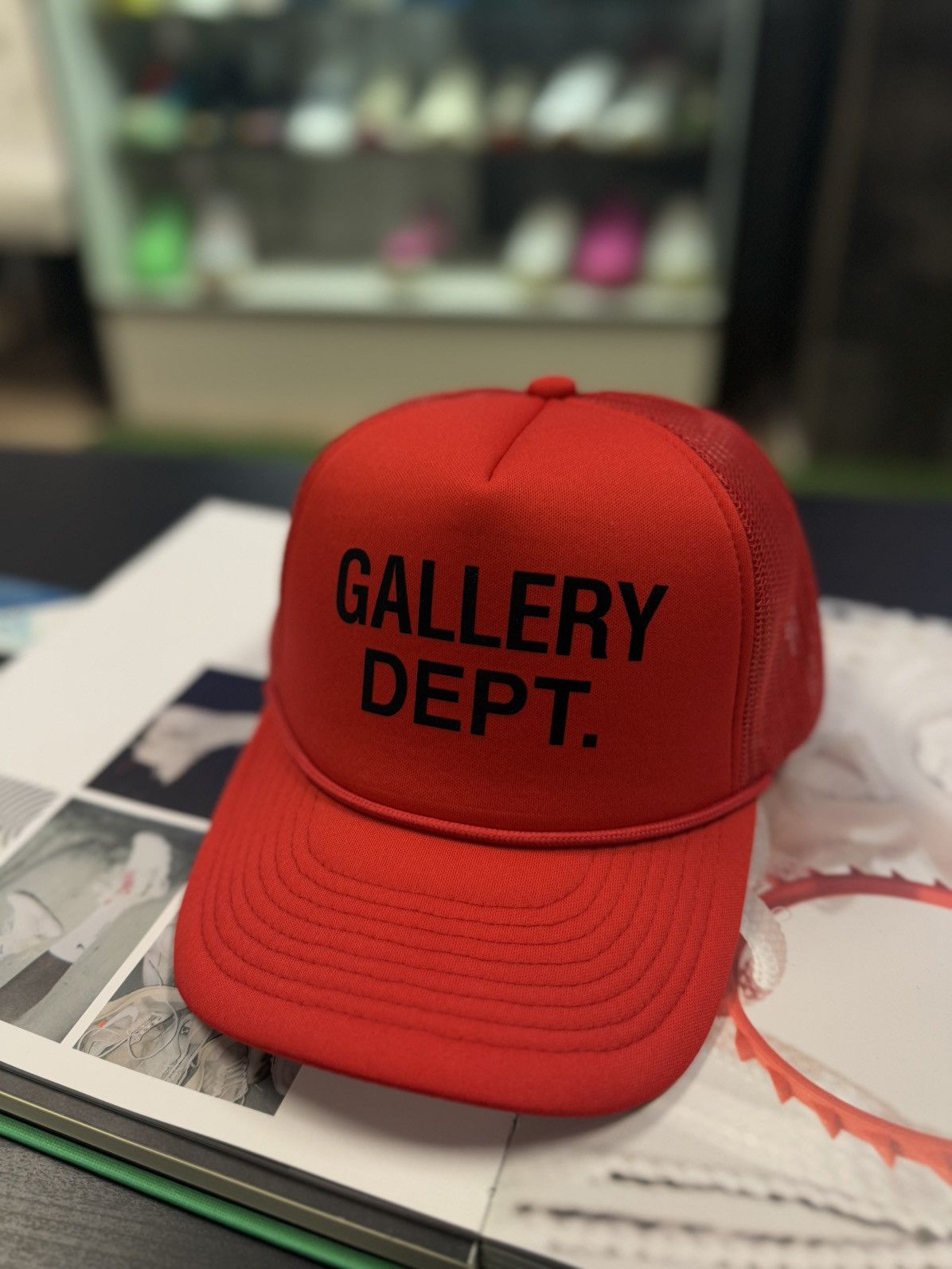 Gallery Dept. Gallery DEPT Hat SnapBack Red Logo (NEW) Size ONE SIZE - 3 Thumbnail