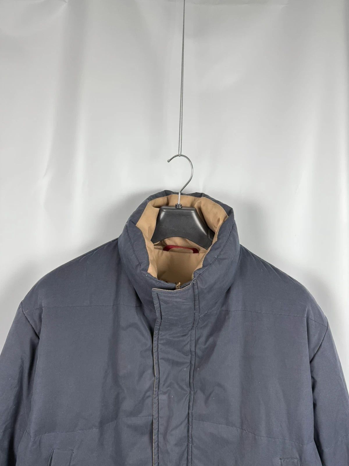 Strellson Long Down Puffer Jacket Reverible Men size 50