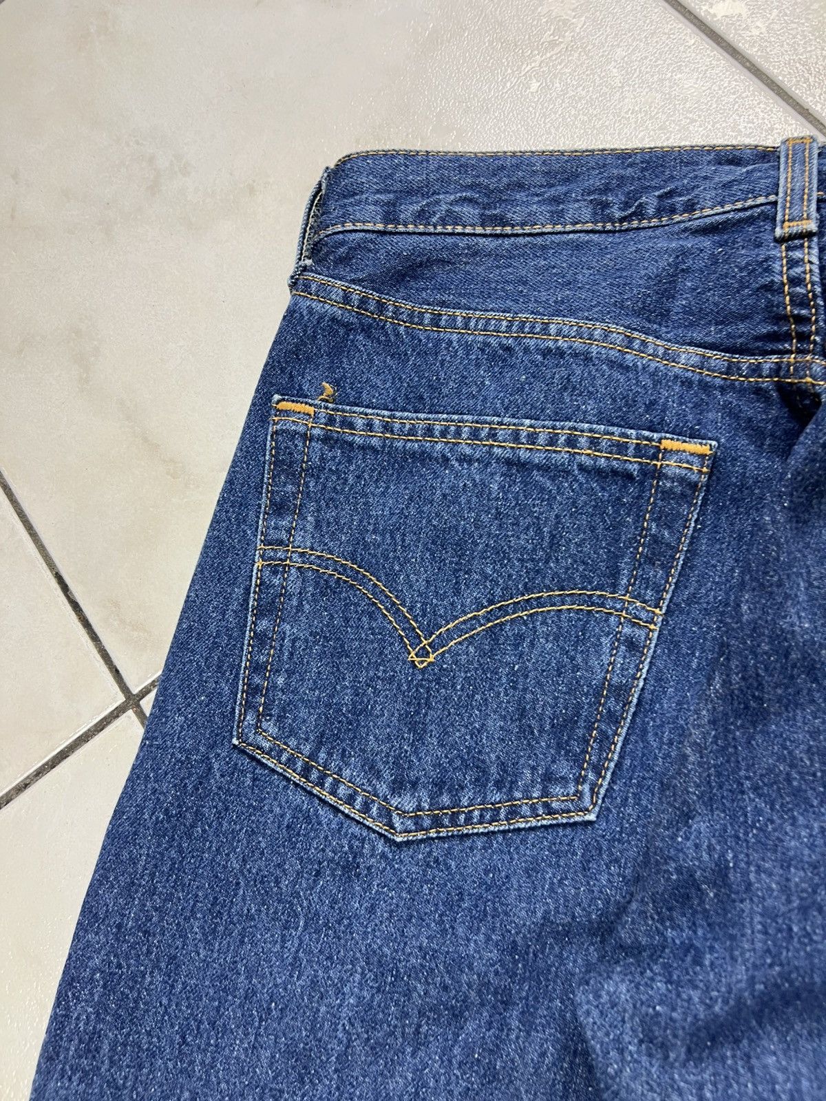 Levi's Vintage 90s Levi’s classic 501 navy denim jeans pants USA Size US 31 - 12 Thumbnail