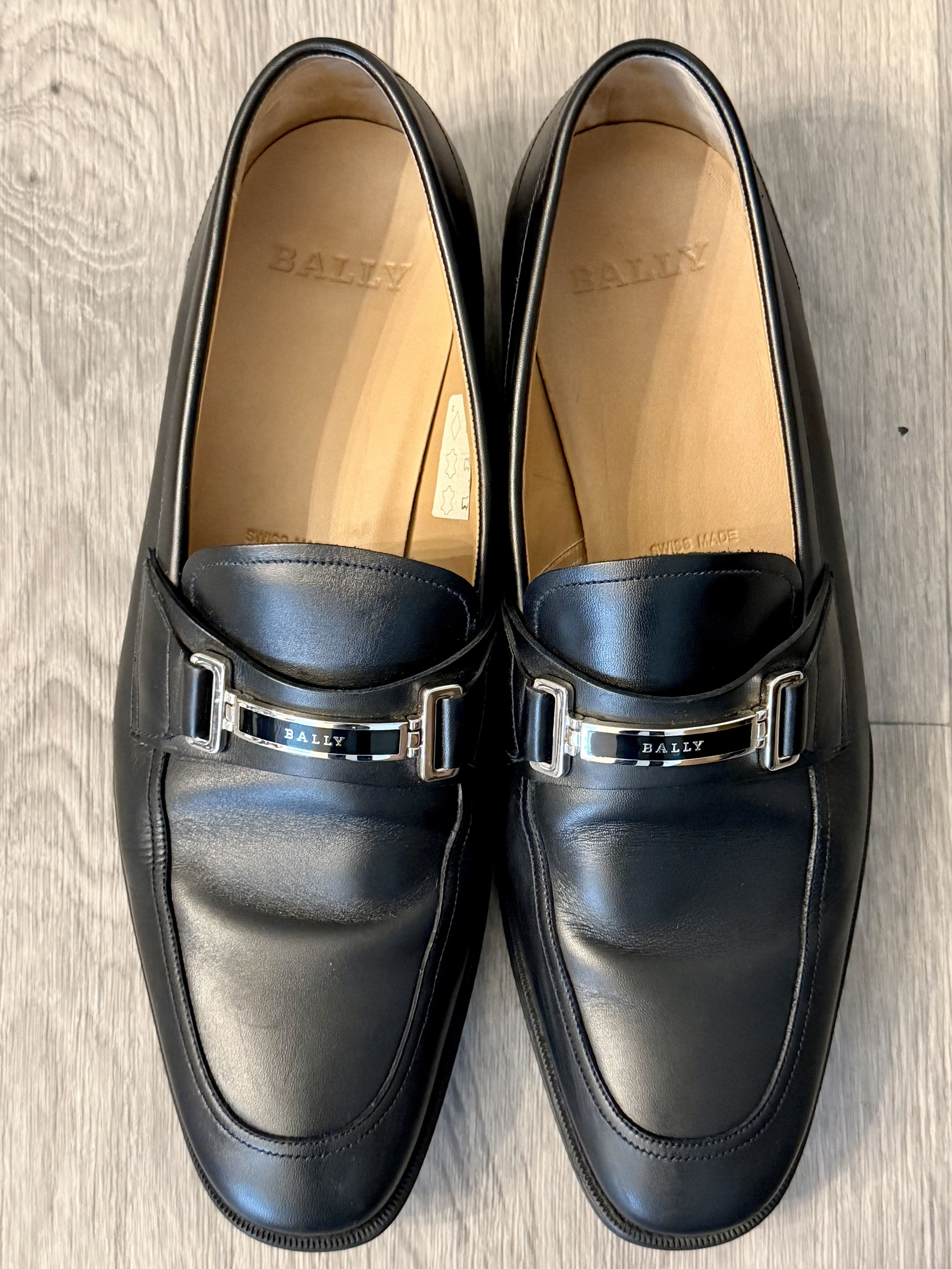 Bally Bally Black Calfskin Leather Loafers Size US 10 / EU 43 - 6 Thumbnail