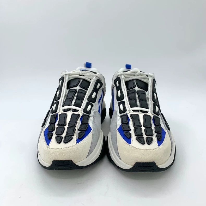 Amiri Amiri Color-blocked round toe lacing thick-soled sneakers Size US 12 / EU 45 - 3 Thumbnail