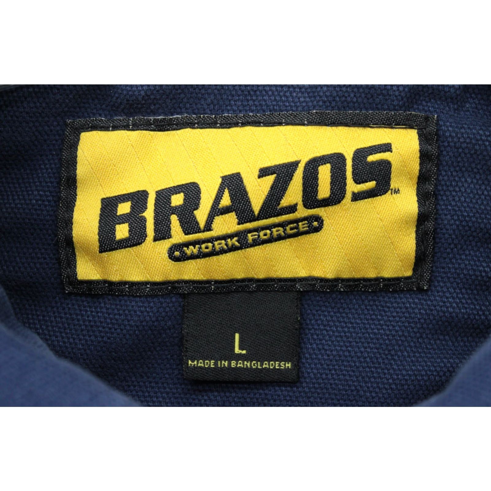 Vintage VINTAGE Brazos Work Force Jacket Men's L Blue Buffalo Plaid Lined Flannel Canvas Jacket Bomber Size US L / EU 52-54 / 3 - 3 Thumbnail