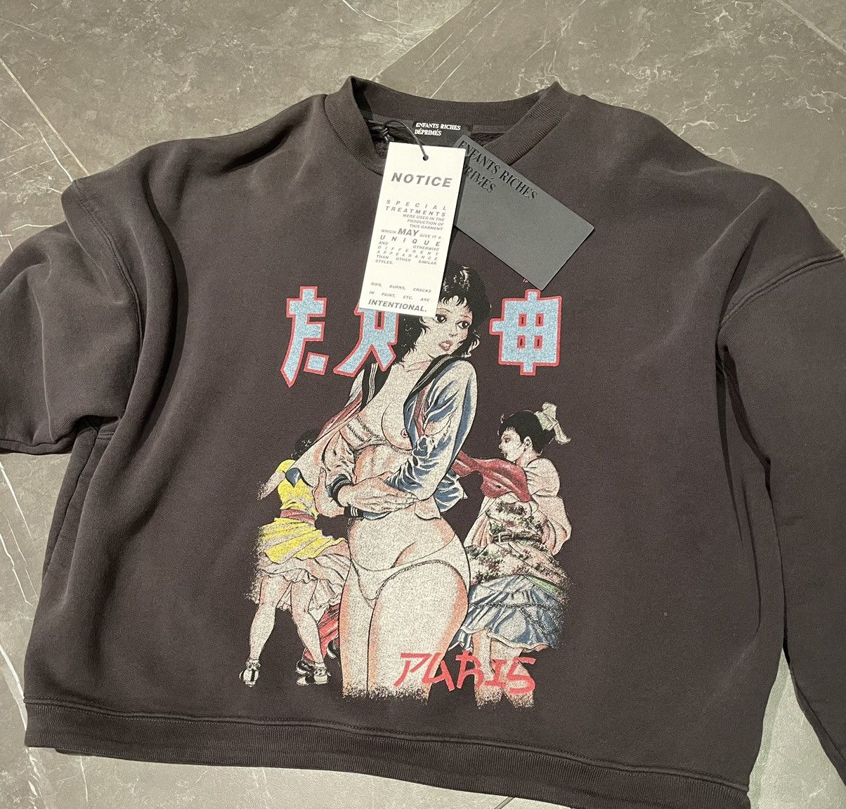 Enfants Riches Deprimes ERD Bad school girl japanese crewneck