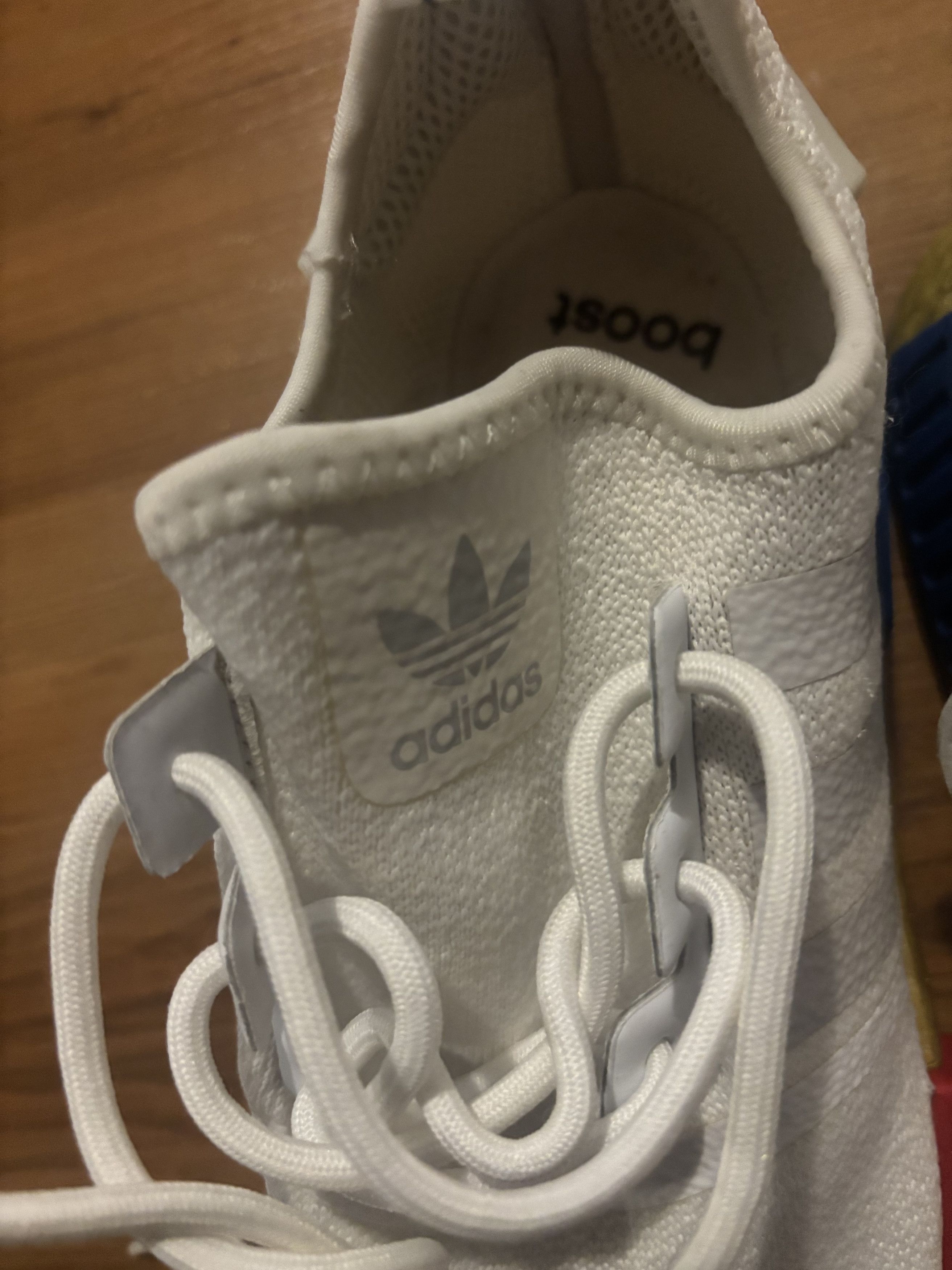 Adidas Adidas NMD R1 White/Red/Blue Size US 9 / EU 42 - 5 Thumbnail