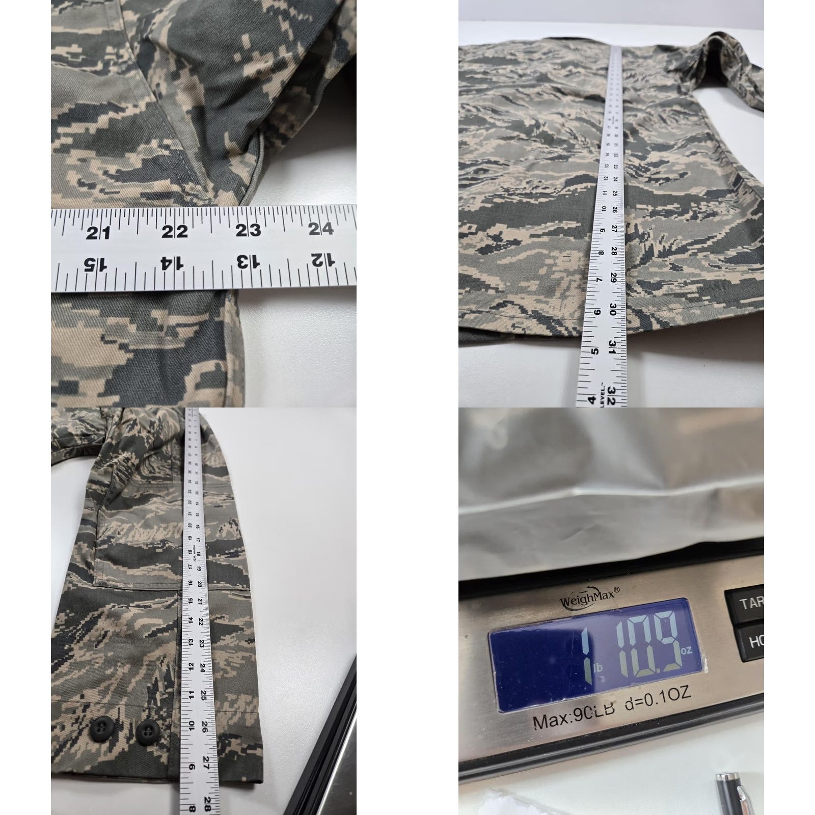 Vintage US Air Force ABU Camouflage Jacket Mens 42L Digital Tiger Stripe Coat Uniform Size US XS / EU 42 / 0 - 8 Thumbnail