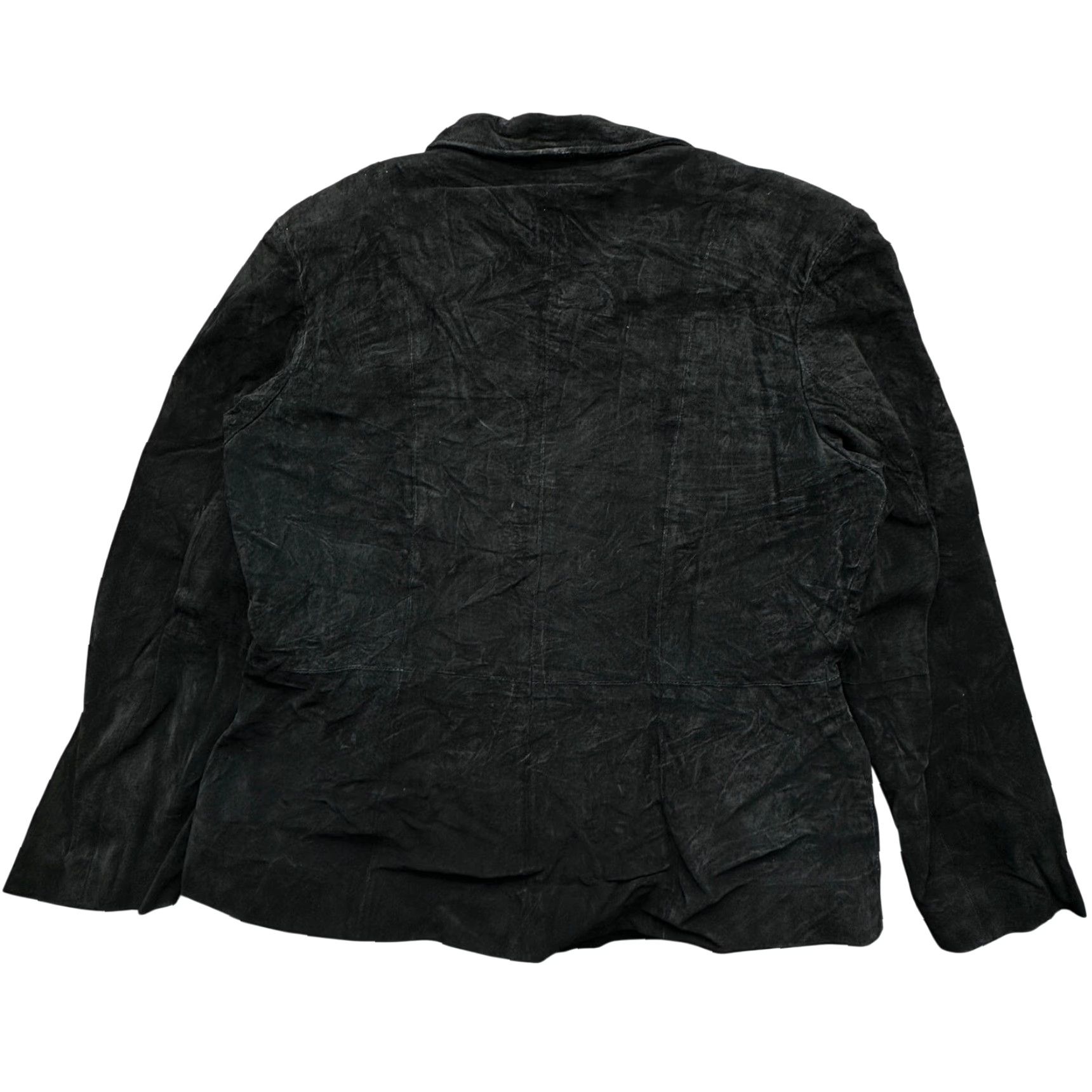 Vintage VINTAGE Middlebrook Park Suede Leather Jacket Mens Large Lined Black Bomber Full Zip Jacket Mens L Size US L / EU 52-54 / 3 - 2 Thumbnail