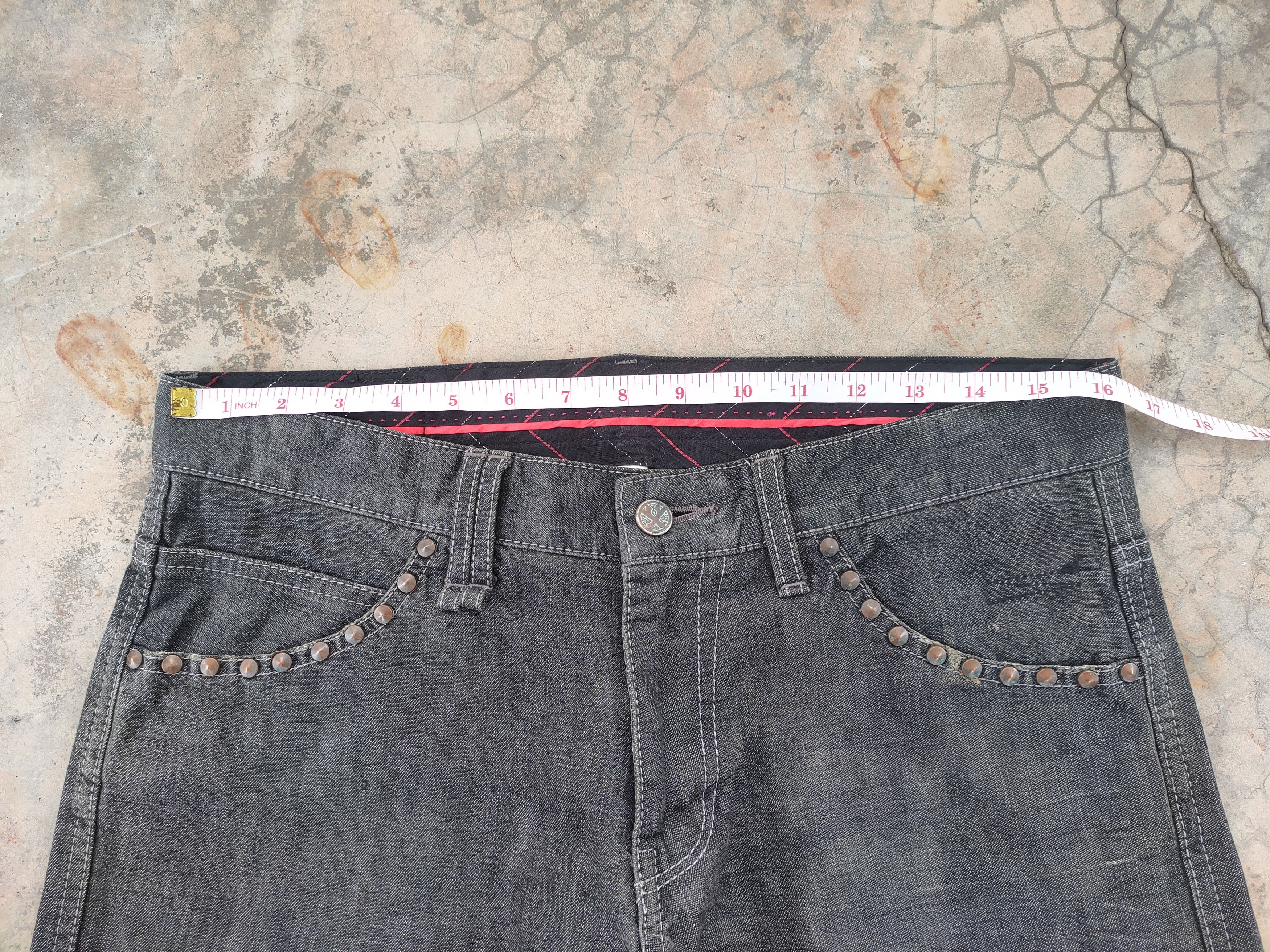Roen W32 VINTAGE ROEN SKINNY FADED BLACK DISTRESSED JEAN PANTS Size US 32 / EU 48 - 7 Thumbnail